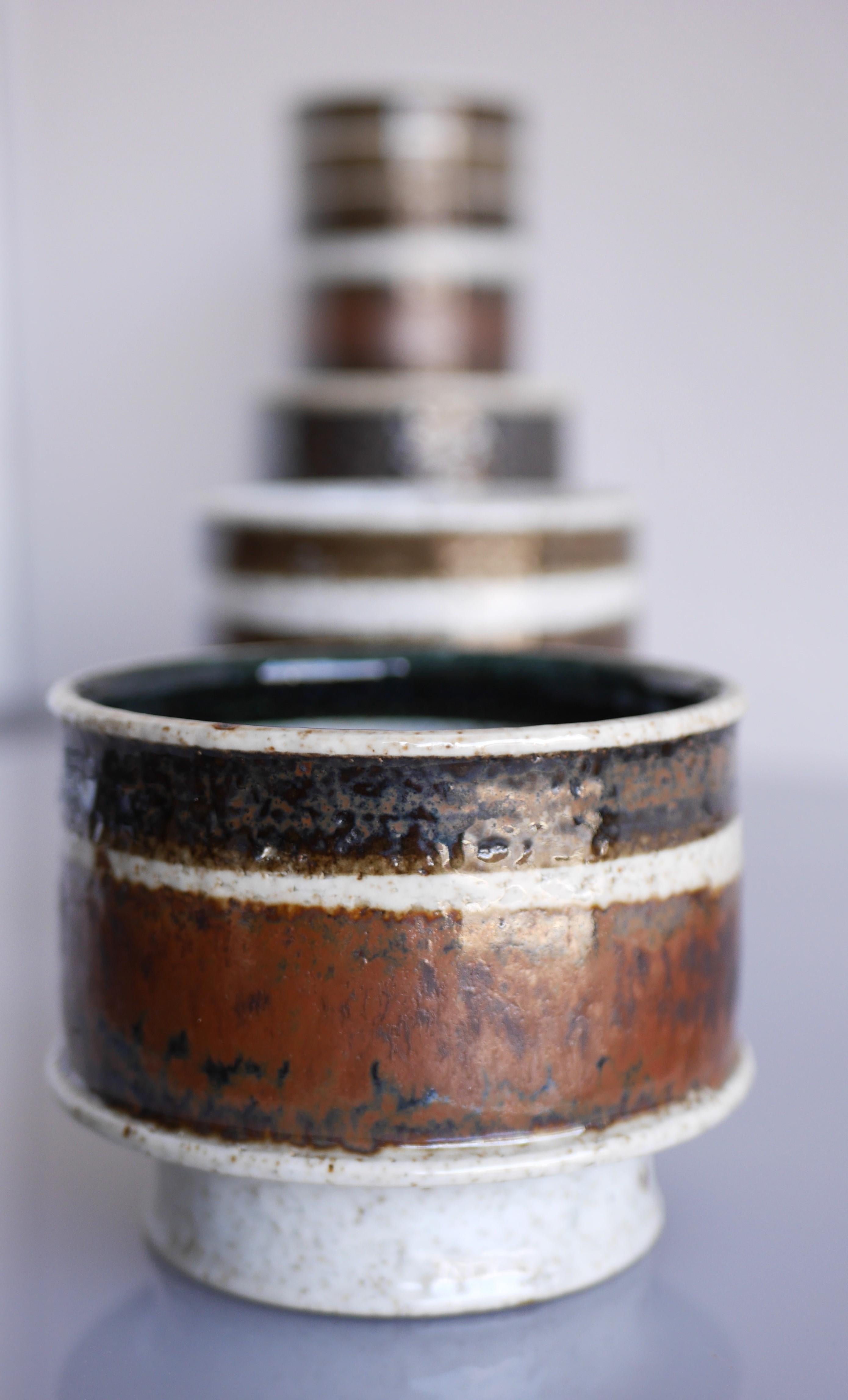 Two studio art ceramic vases by Inger Persson for Rörstrand, Sweden In Good Condition In Skarpnäck, SE