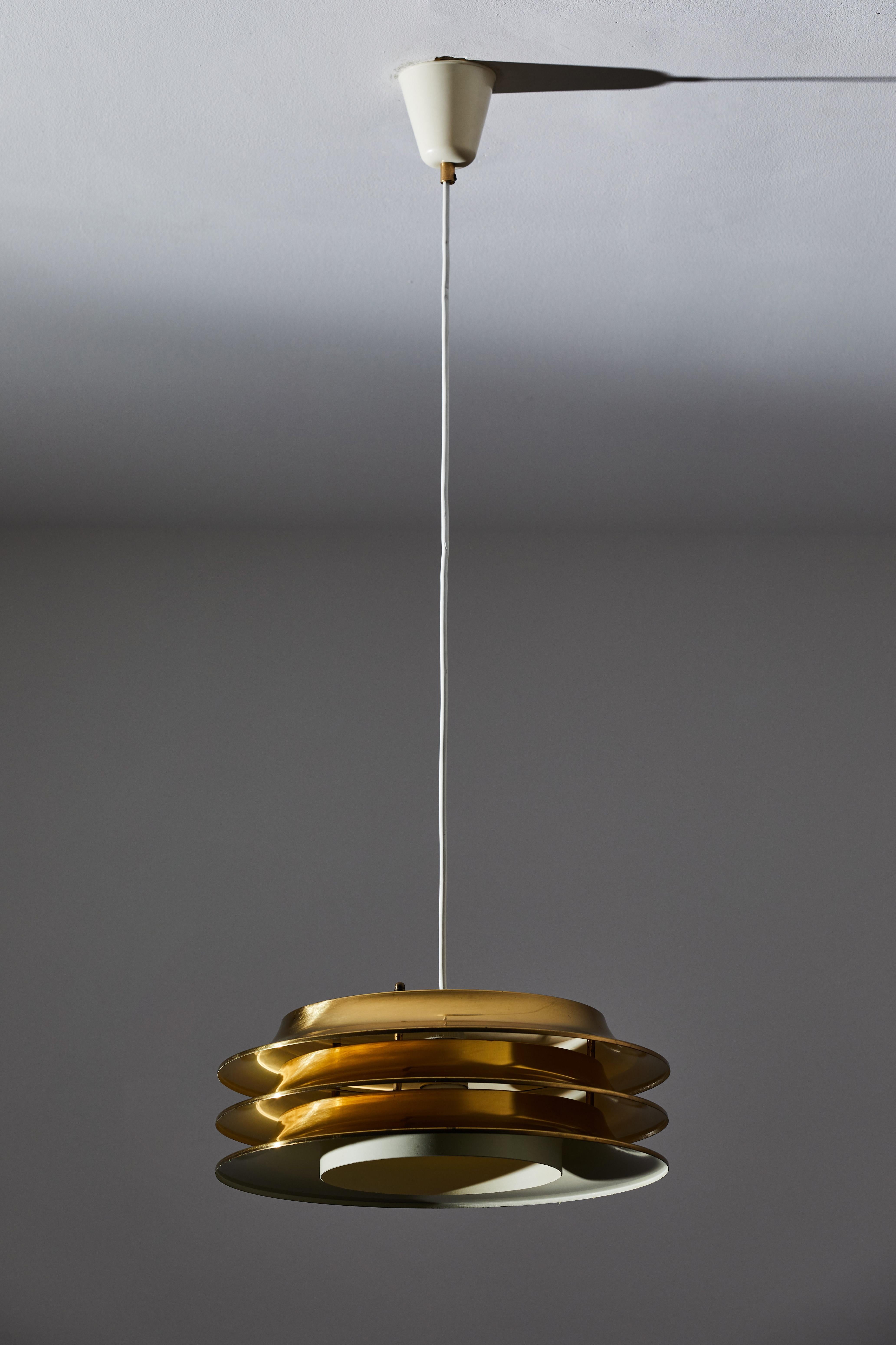 Enameled Two Suspension Lights by Kai Ruokonen for Lynx Edition