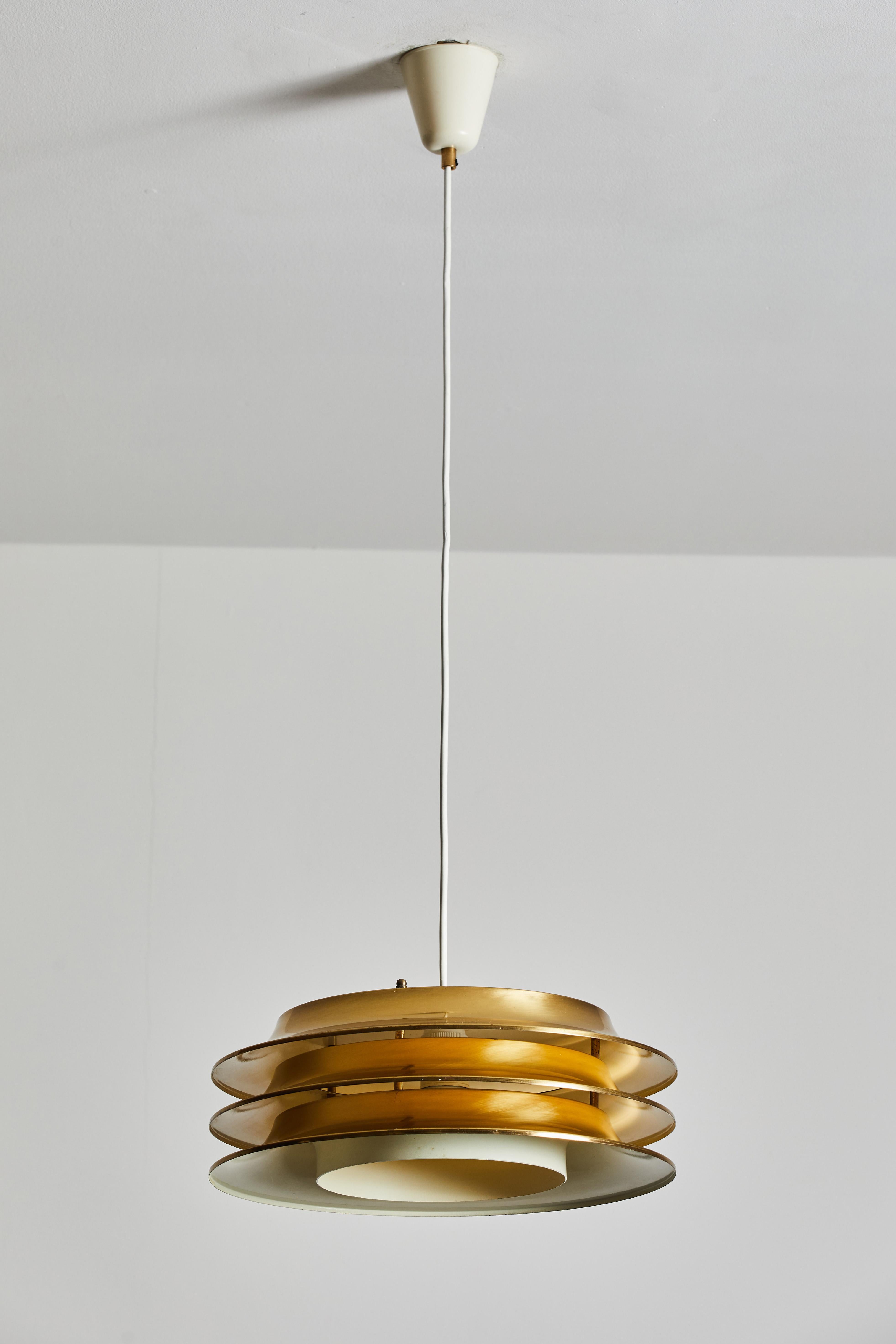 Mid-20th Century Two Suspension Lights by Kai Ruokonen for Lynx Edition