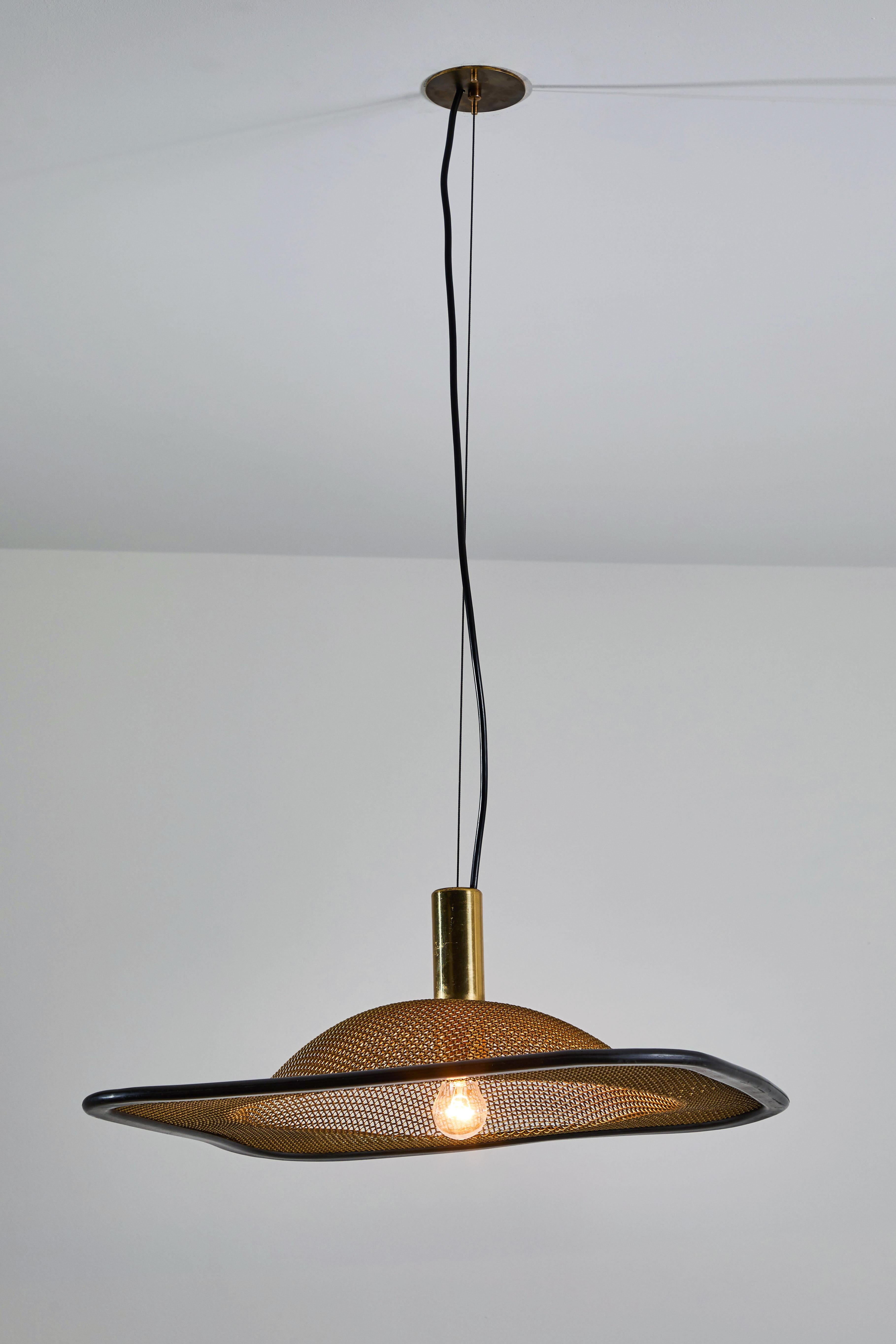 Italian Two Suspension Lights by Reggiani