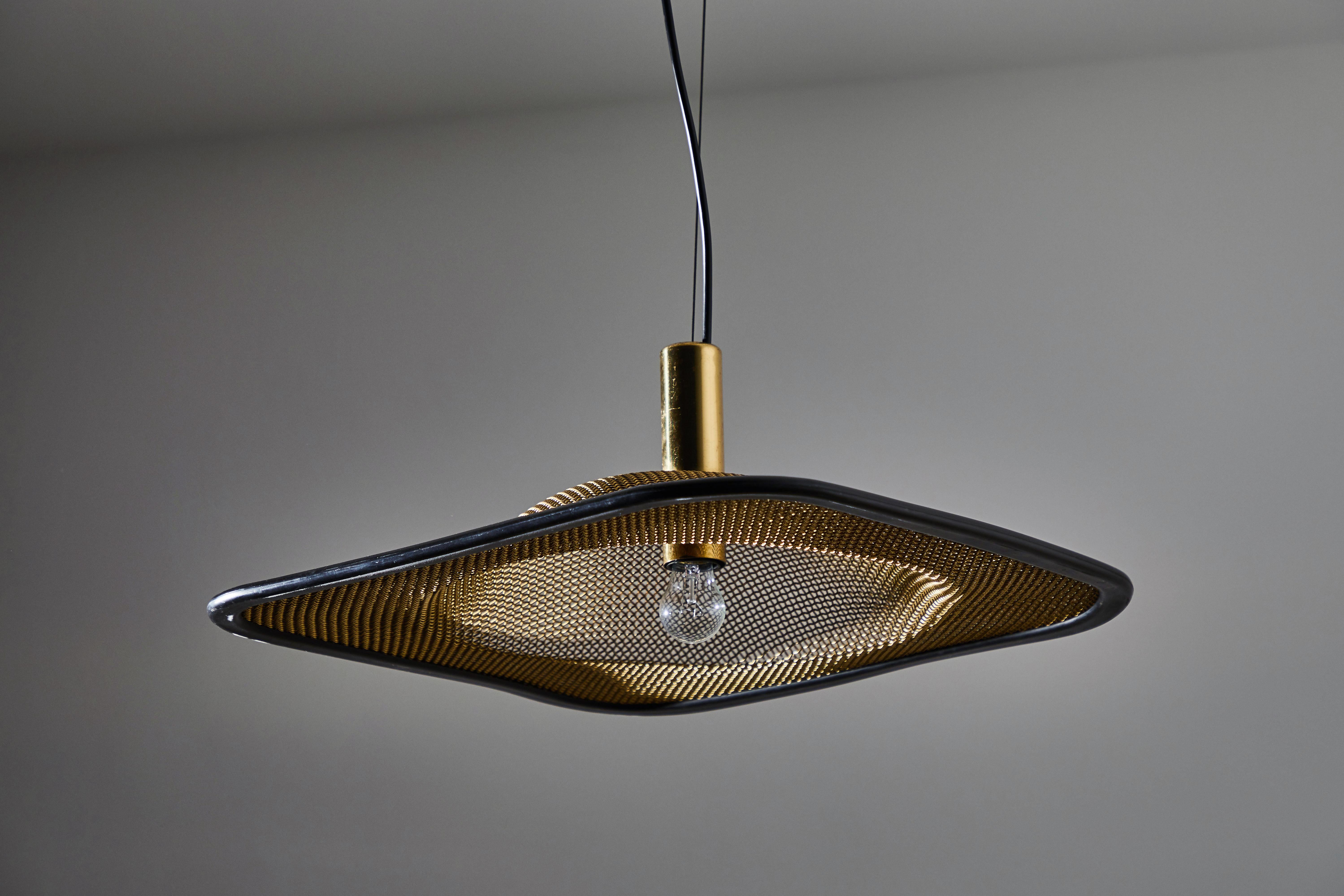 Brass Two Suspension Lights by Reggiani