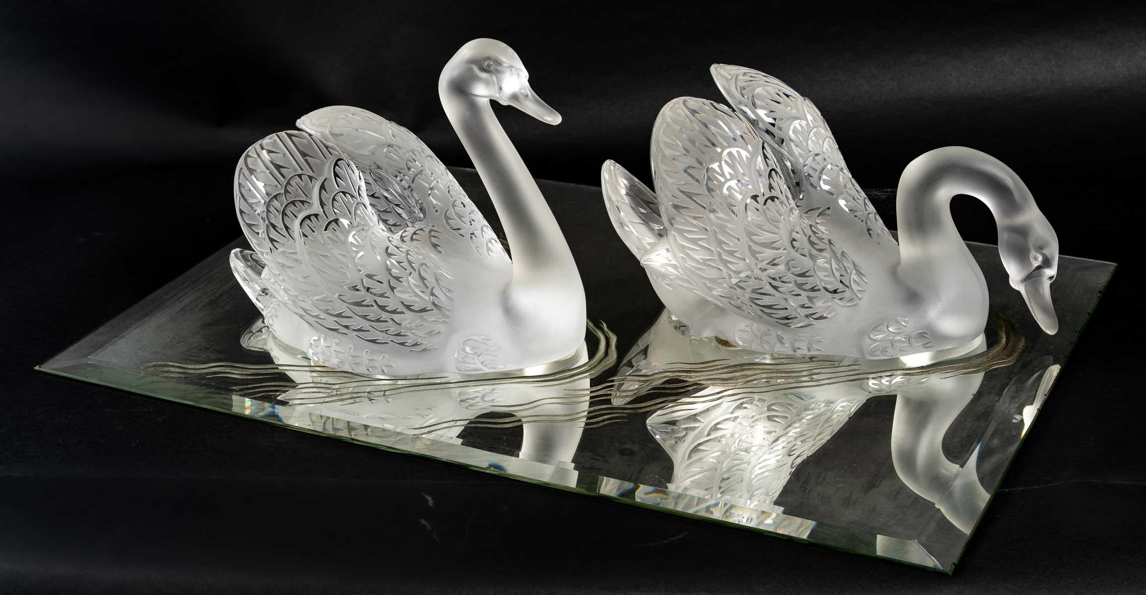 Two Swans be Lalique France 2