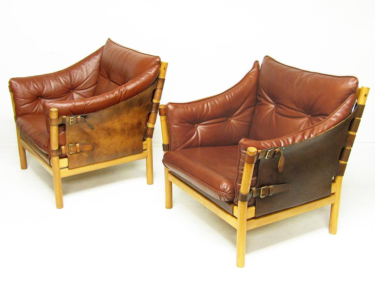 Deux fauteuils de salon suédois des années 1960 