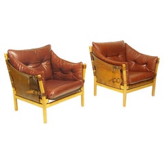 Two Swedish 1960s "Ilona" Lounge Chairs By Arne Norell