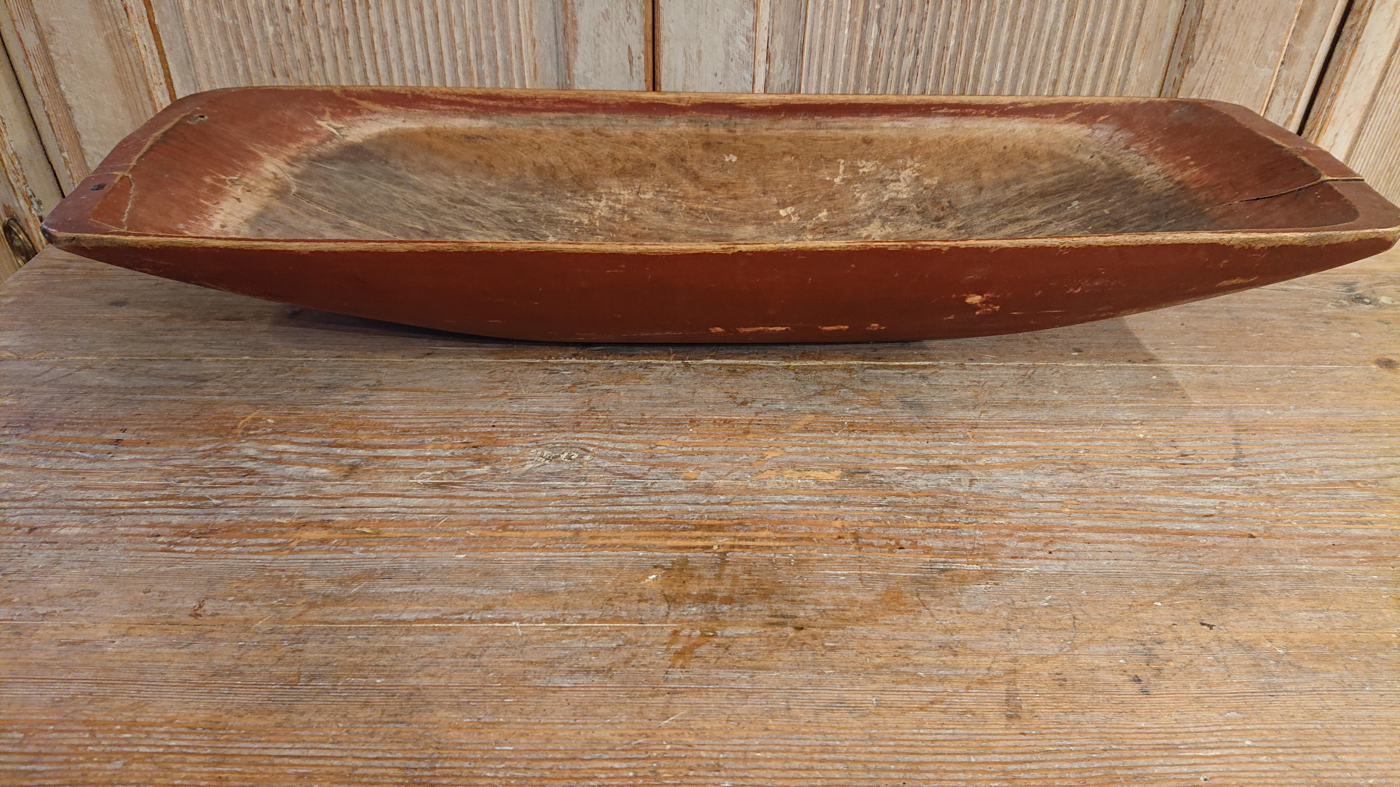 Two Swedish 19th Century Trough with Originalpaint from Northern Sweden For Sale 5