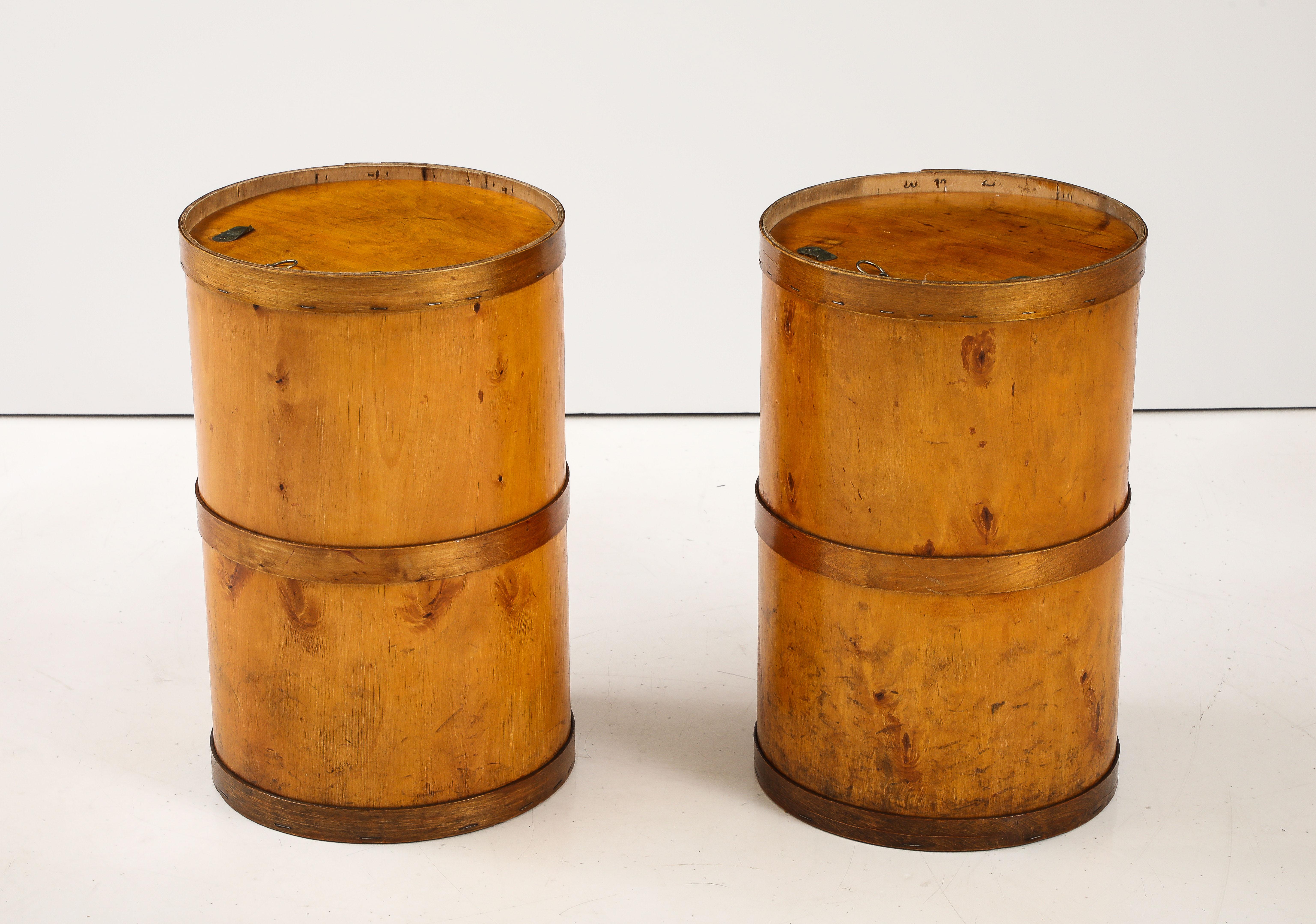 Two Swedish Birch Sugar Barrels, Circa 1960s For Sale 8