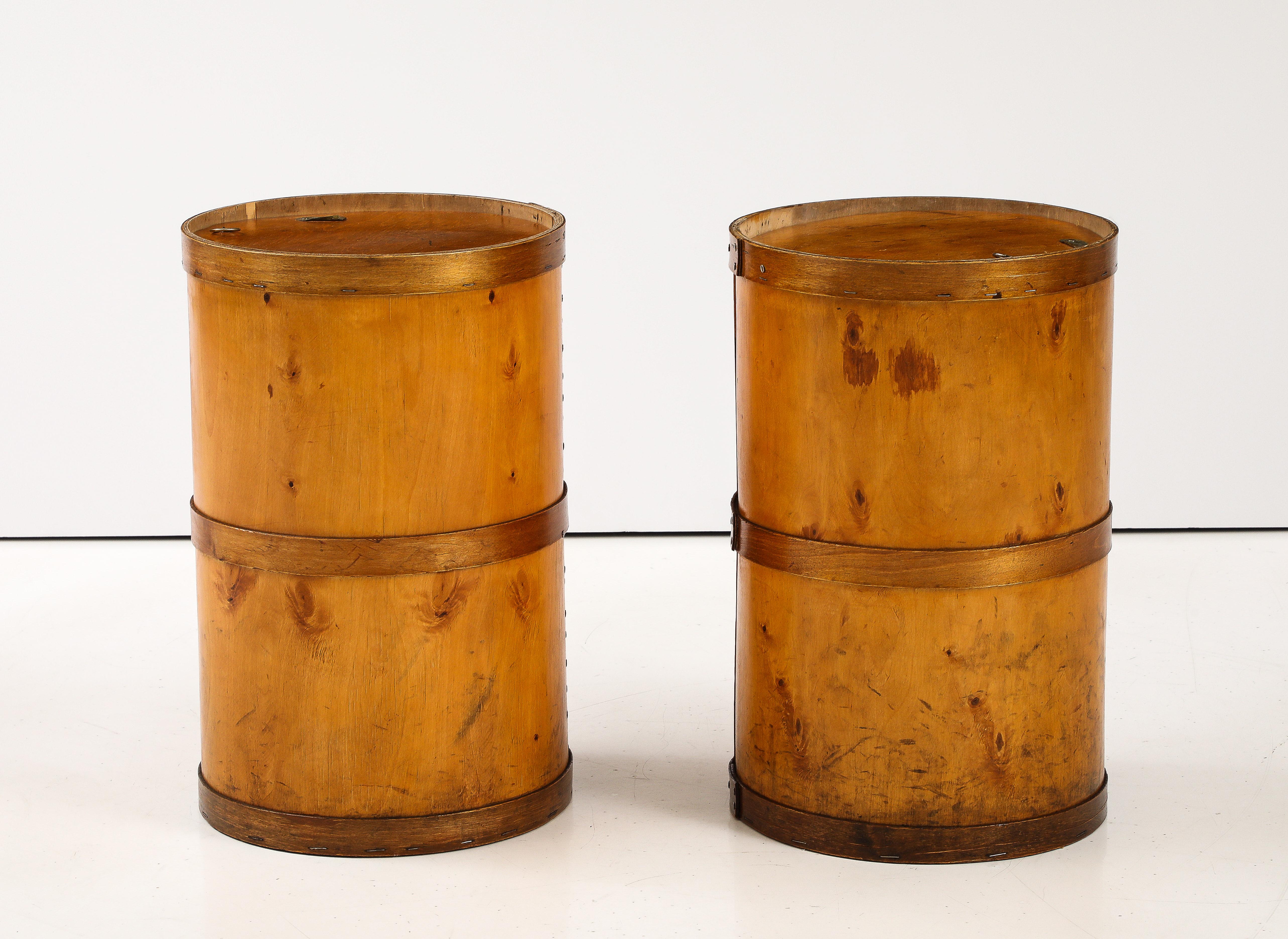 Two Swedish Birch Sugar Barrels, Circa 1960s For Sale 2