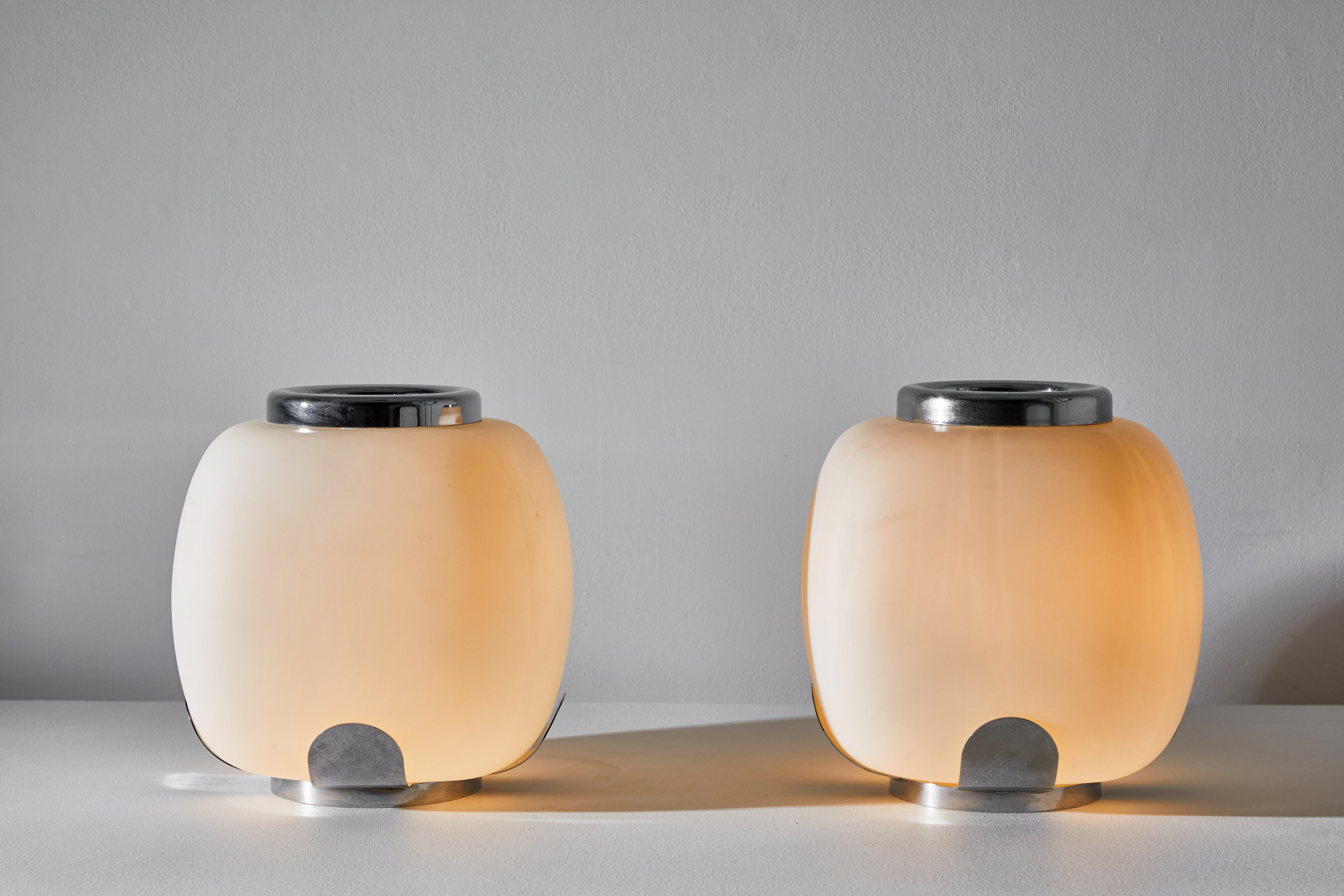 Mid-Century Modern Two Table Lamps by Stilnovo