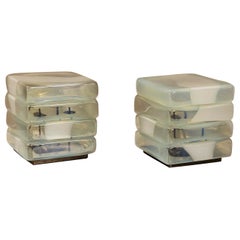 Two Table Lamps Mod. LT310 by Carlo Nason for Mazzega, Italy 1970s