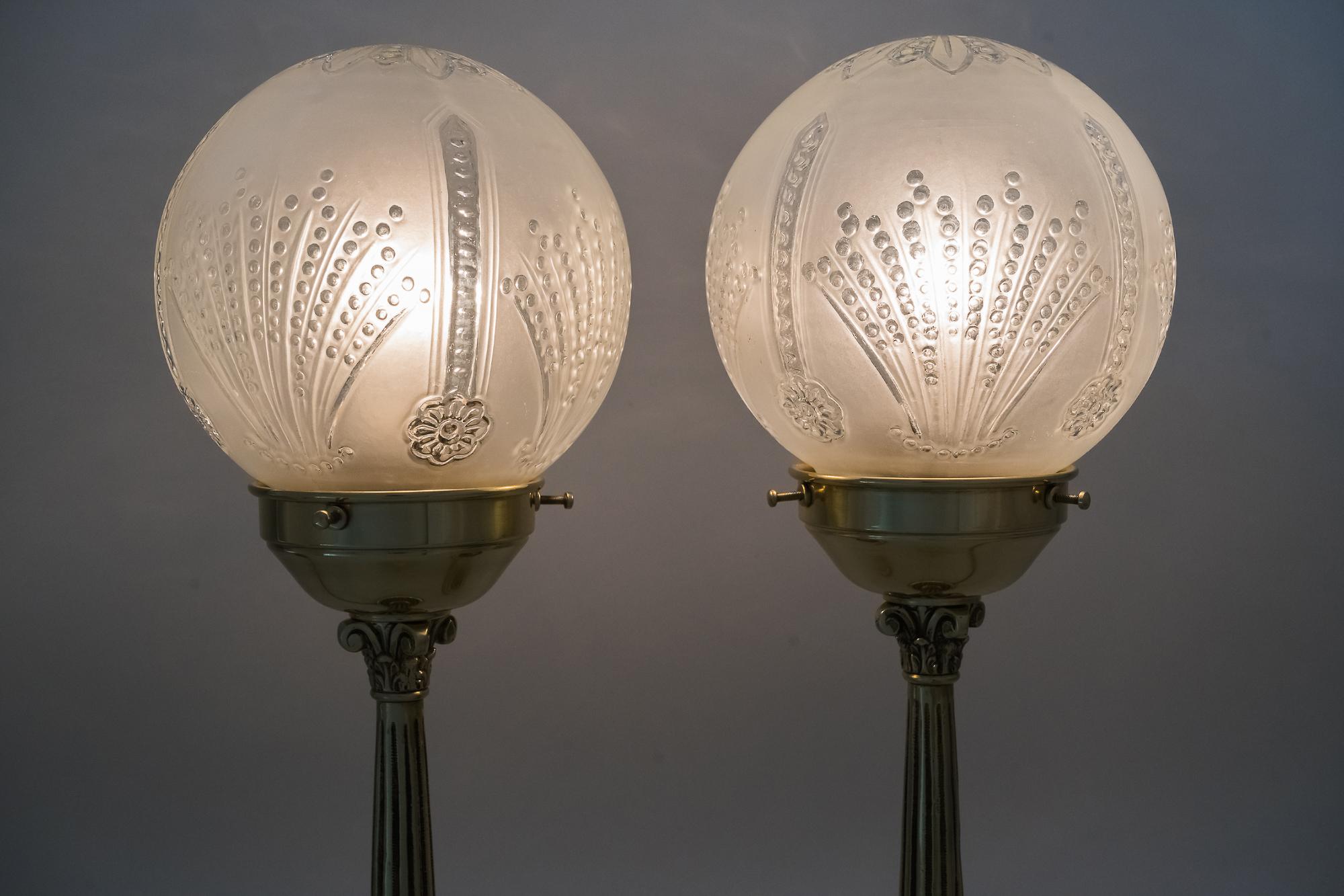 Two Table Lamps, Vienna, circa 1920s 8
