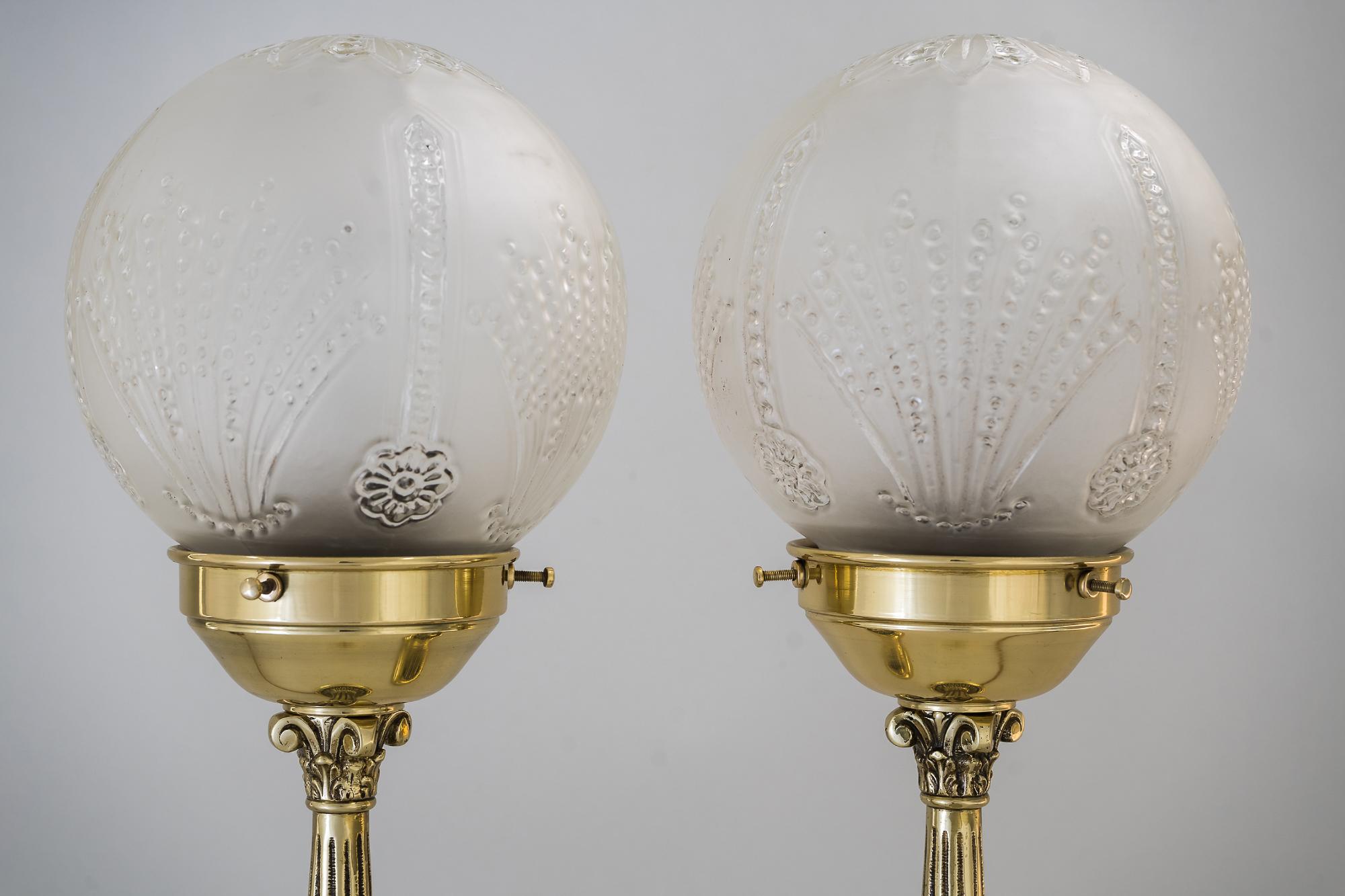 Two Table Lamps, Vienna, circa 1920s In Good Condition In Wien, AT