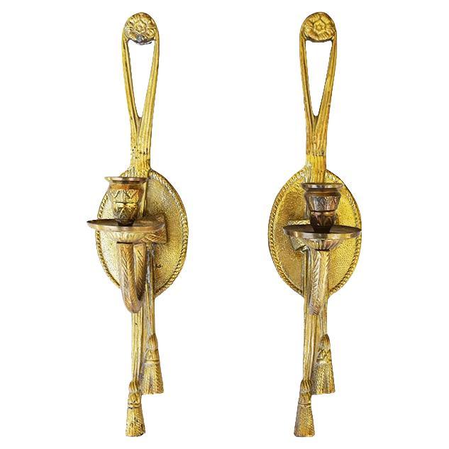 Hollywood Regency Candle Holders