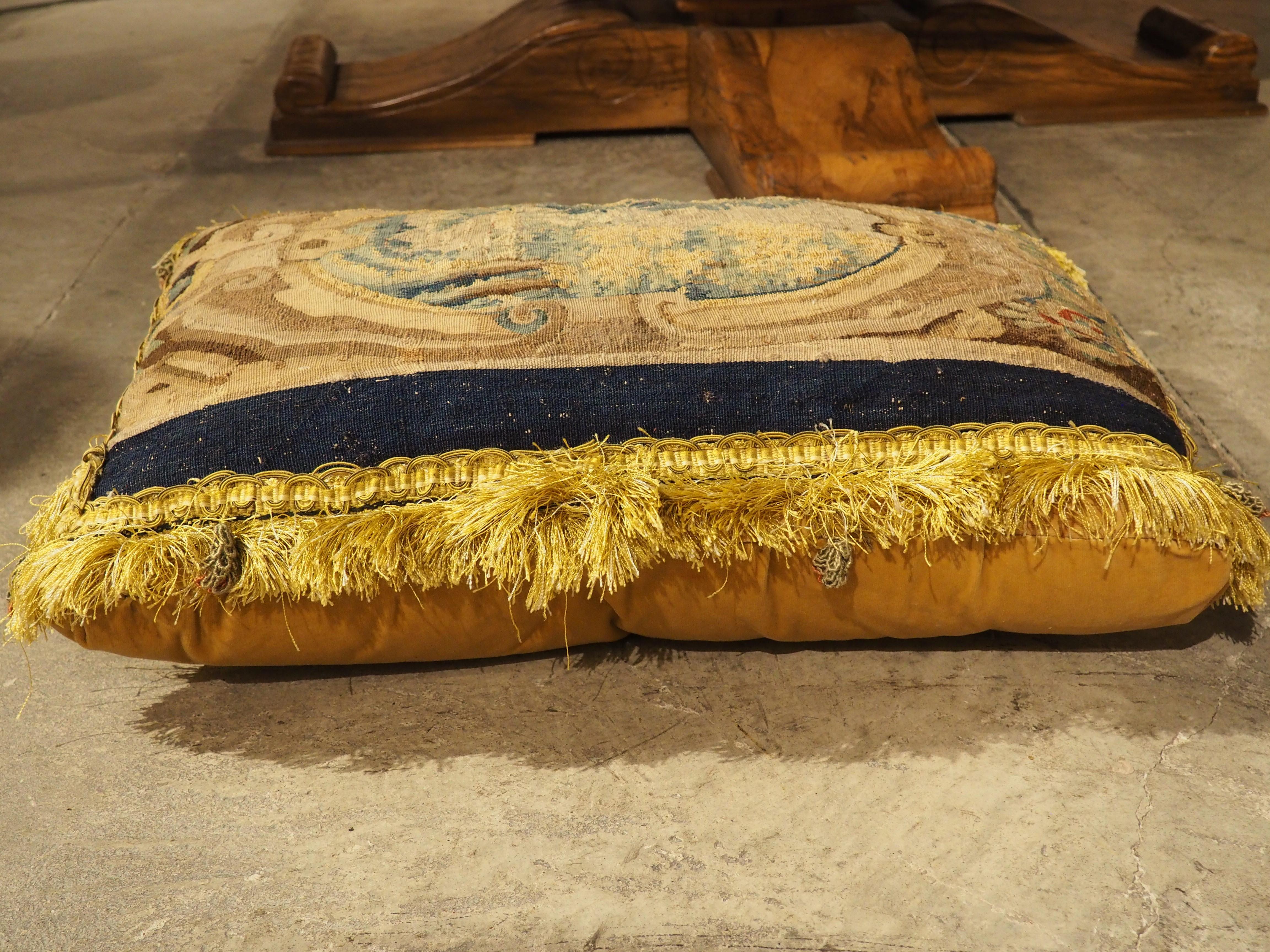 Two Tapestry Pillows from 17th Century Audenarde Fragments 8