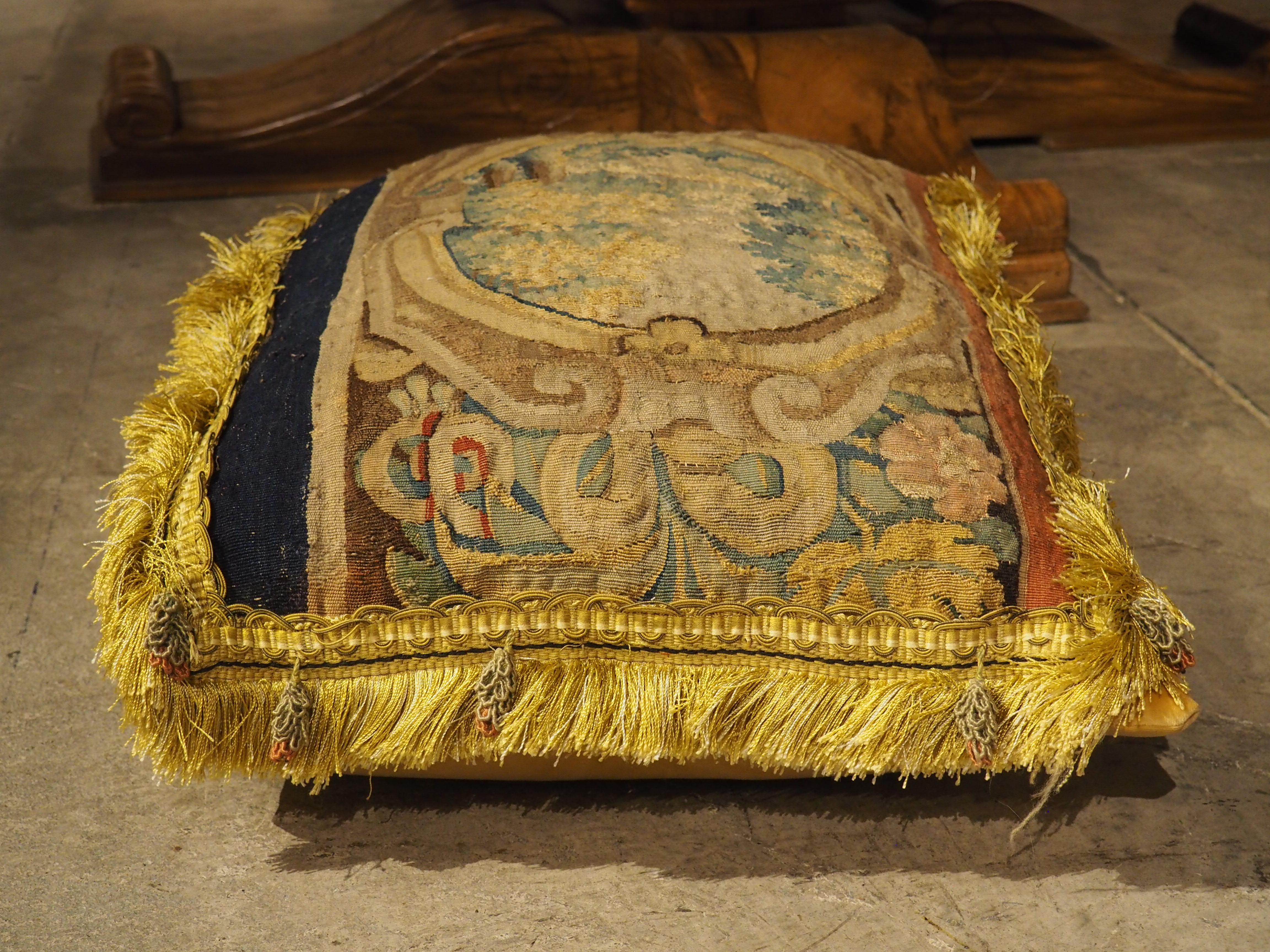 Two Tapestry Pillows from 17th Century Audenarde Fragments 9