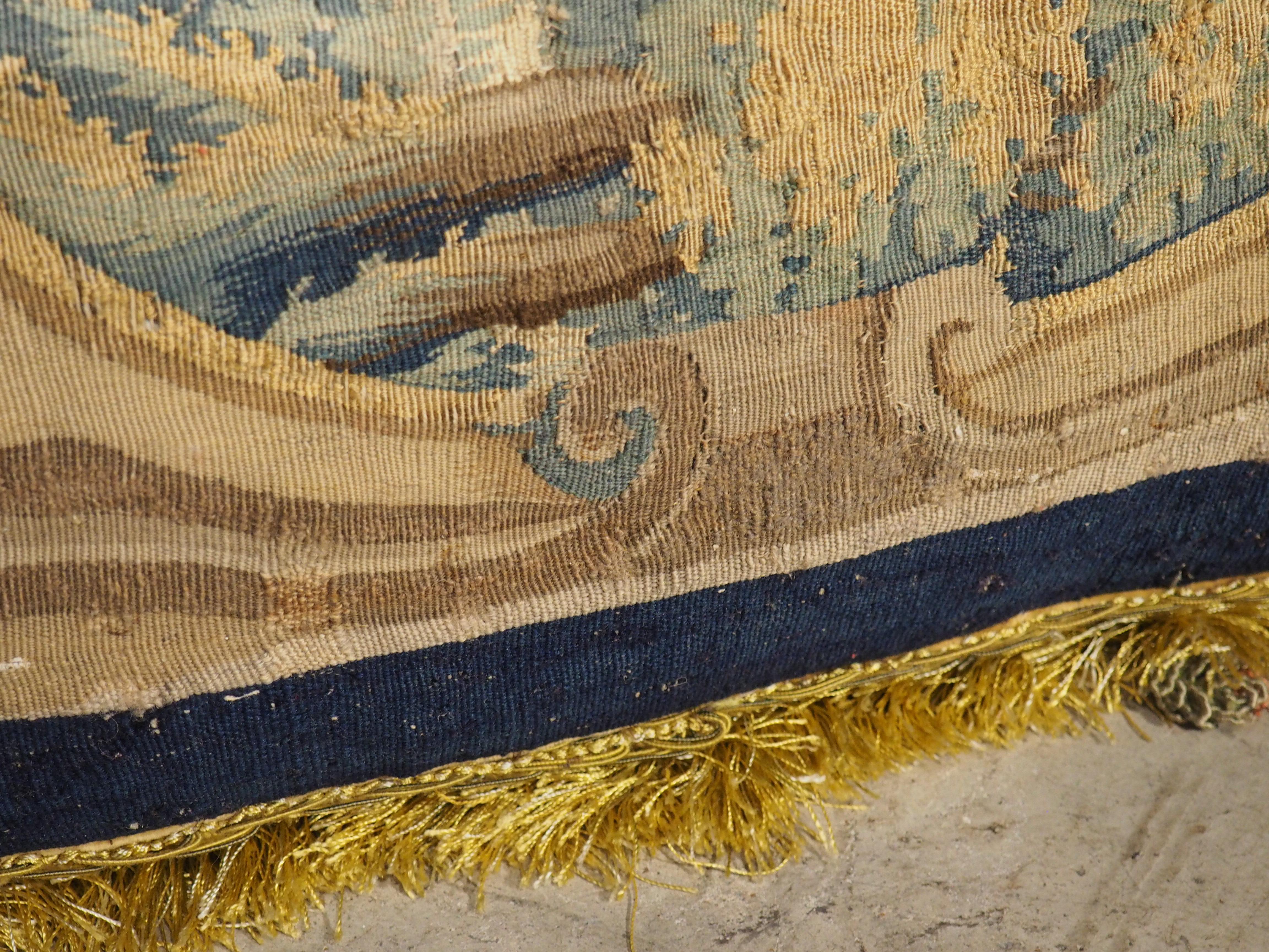 Two Tapestry Pillows from 17th Century Audenarde Fragments 1