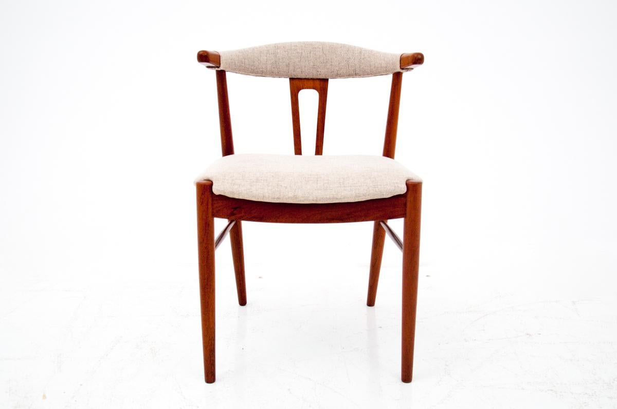 Mid-20th Century Two Teak Chairs, Danish Design, 1960s For Sale