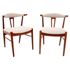 Two teak chairs, Danish design, 1960s