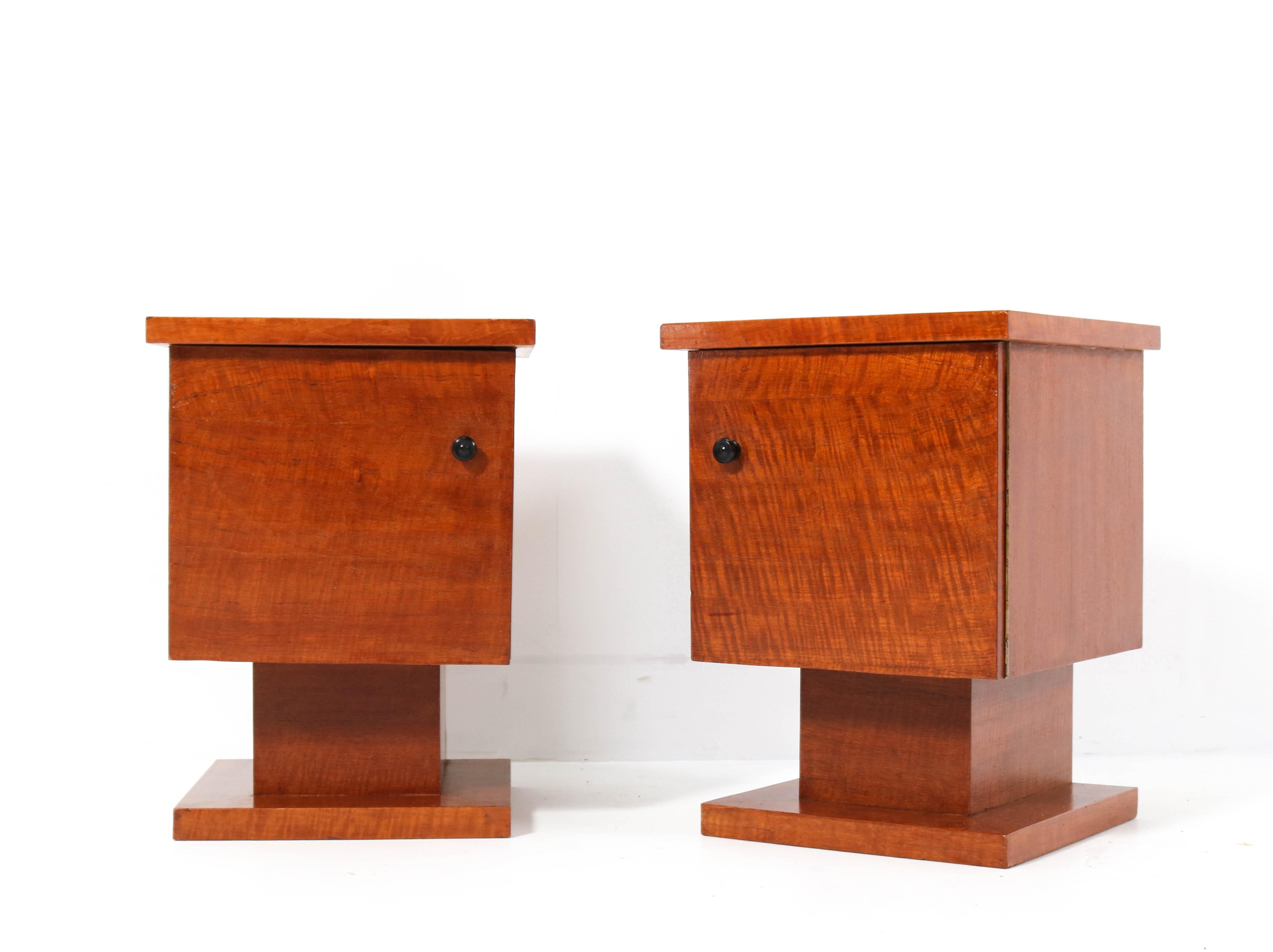 Mid-20th Century Two Teak Mid-Century Modern Nightstands or Bedside Tables, 1959