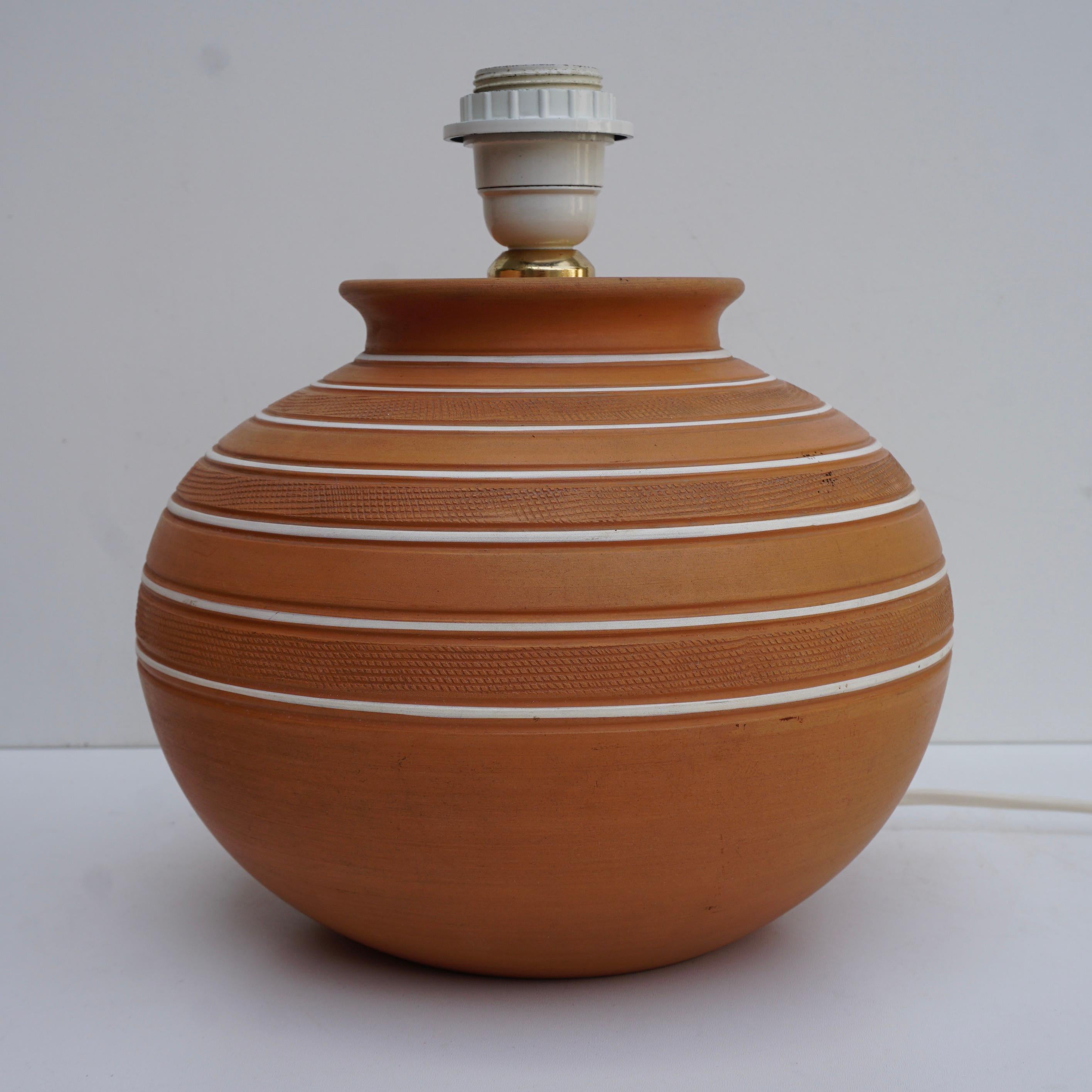 Terrakotta-Vasenlampen aus Steingut, Italien, Italien im Angebot 3