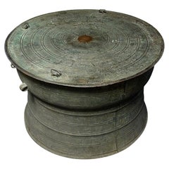 Antique Two Thousand Year Old Han Frog Drum-Rare Chinese Rain Drum Southern China/Yunnan