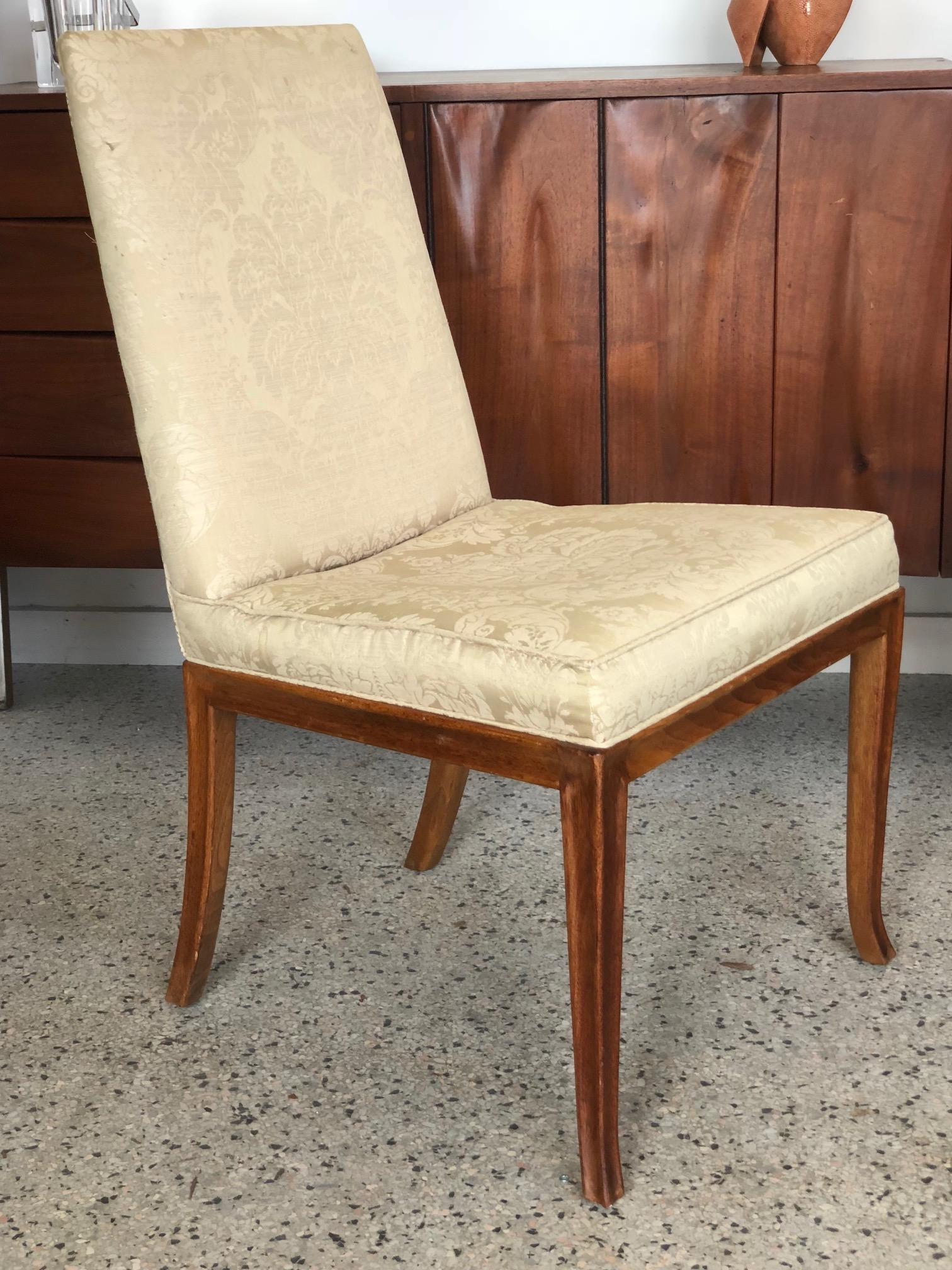 Two T.H.Robsjohn-Gibbings for Baker Chairs, circa 1961 In Good Condition In St.Petersburg, FL