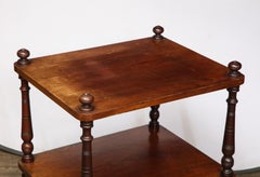 Two-Tier 19th Century Scottish Table on Casters
