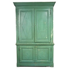 Two Tier Cabinet with Original Exterior Paint