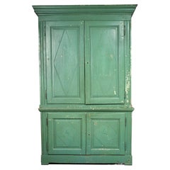 Armoire à deux niveaux avec peinture extérieure d'origine