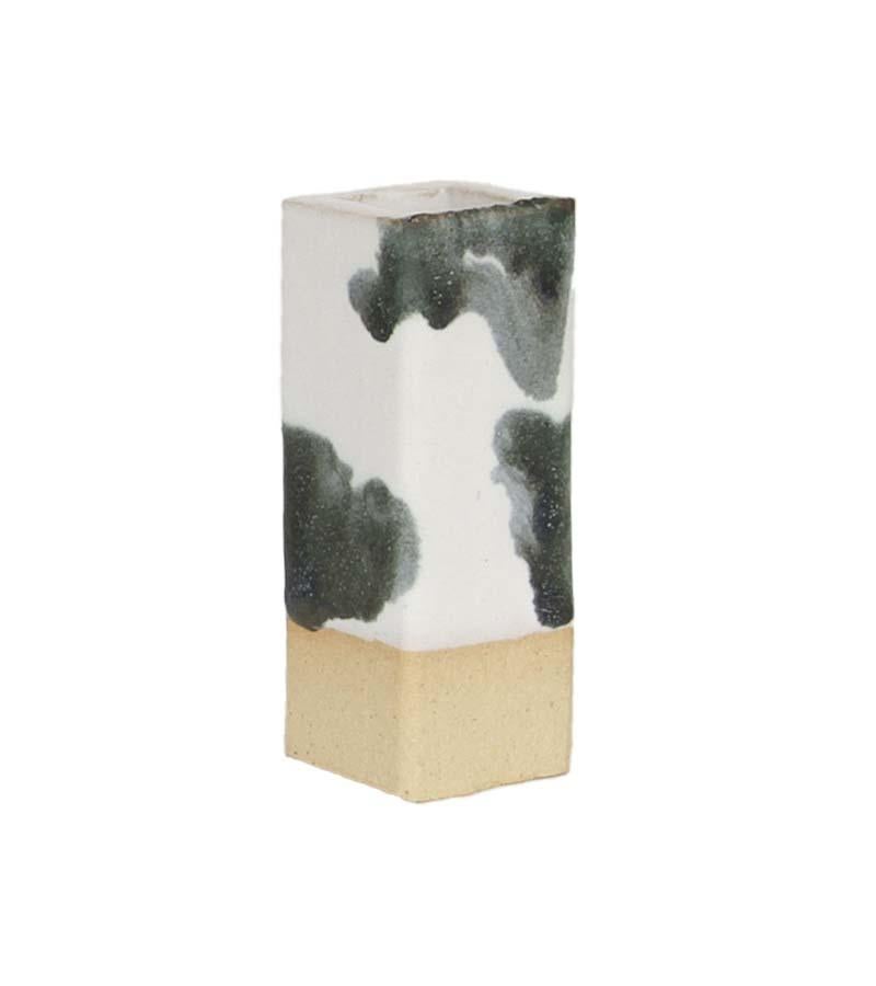 Two-Tier Ceramic Cloud Side Table & Stool in Drippy Palladium. Made to order. 

BZIPPY ceramic goods are one-of-a-kind stoneware / earthenware editions including furniture, planters and home accessories. 

Each piece is designed, hand-built, glazed,