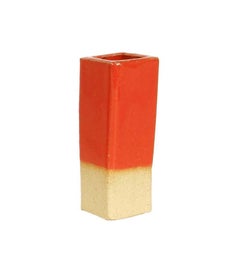 Two-Tier Ceramic Cloud Side Table & Stool in Gloss Red by BZIPPY