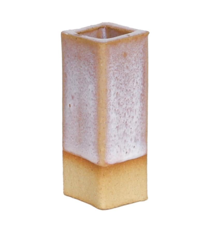 American Two-Tier Ceramic Cloud Side Table & Stool in Pink Ice by BZIPPY For Sale