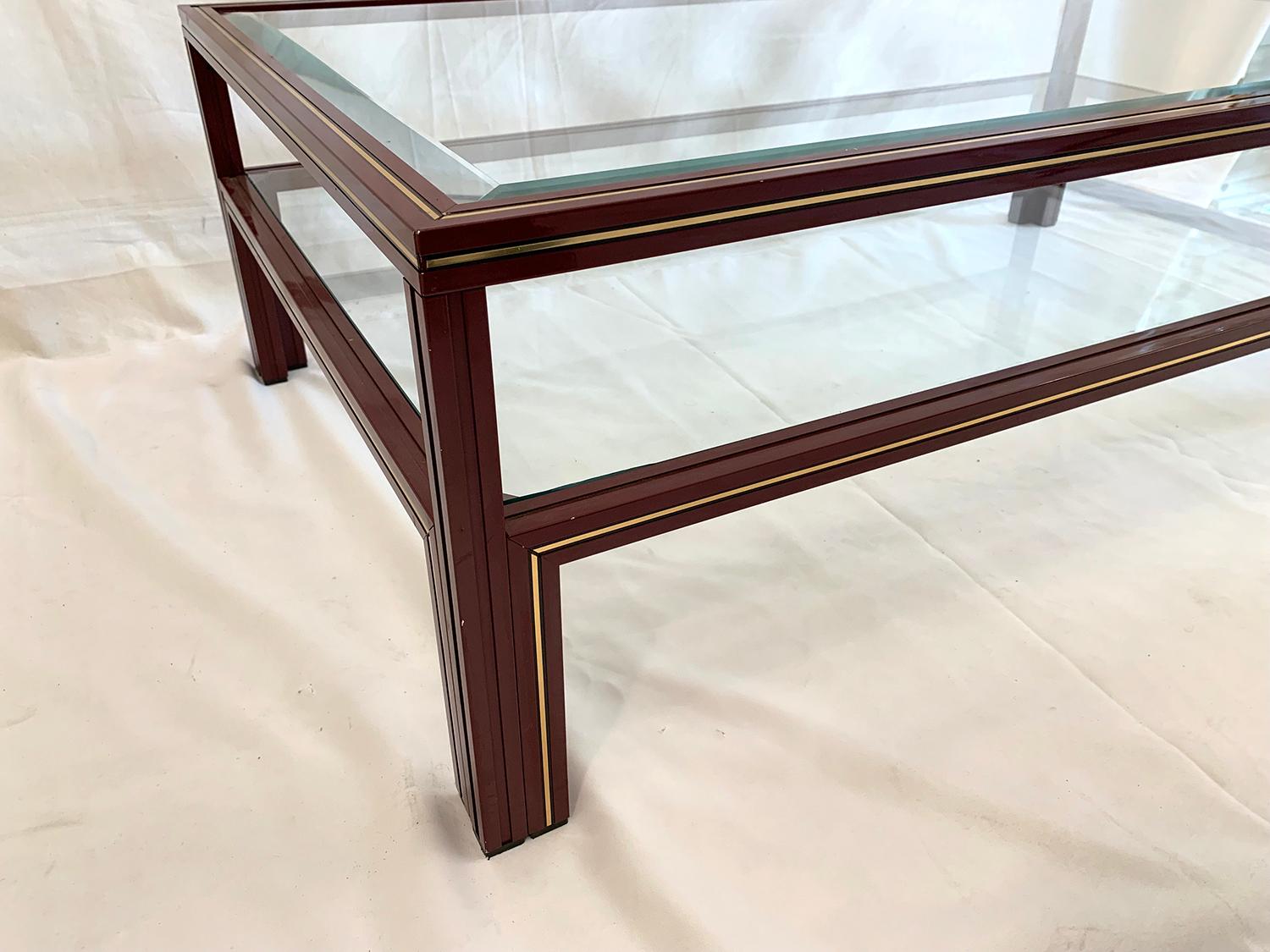 Mid-Century Modern Two-Tier Coffee Table by Pierre Vandel For Sale