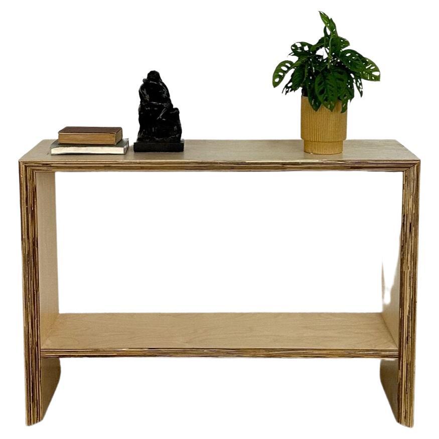 Two Tier Console in Exposed Maple