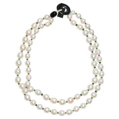 Two Tier Diopsite Beaded Necklace
