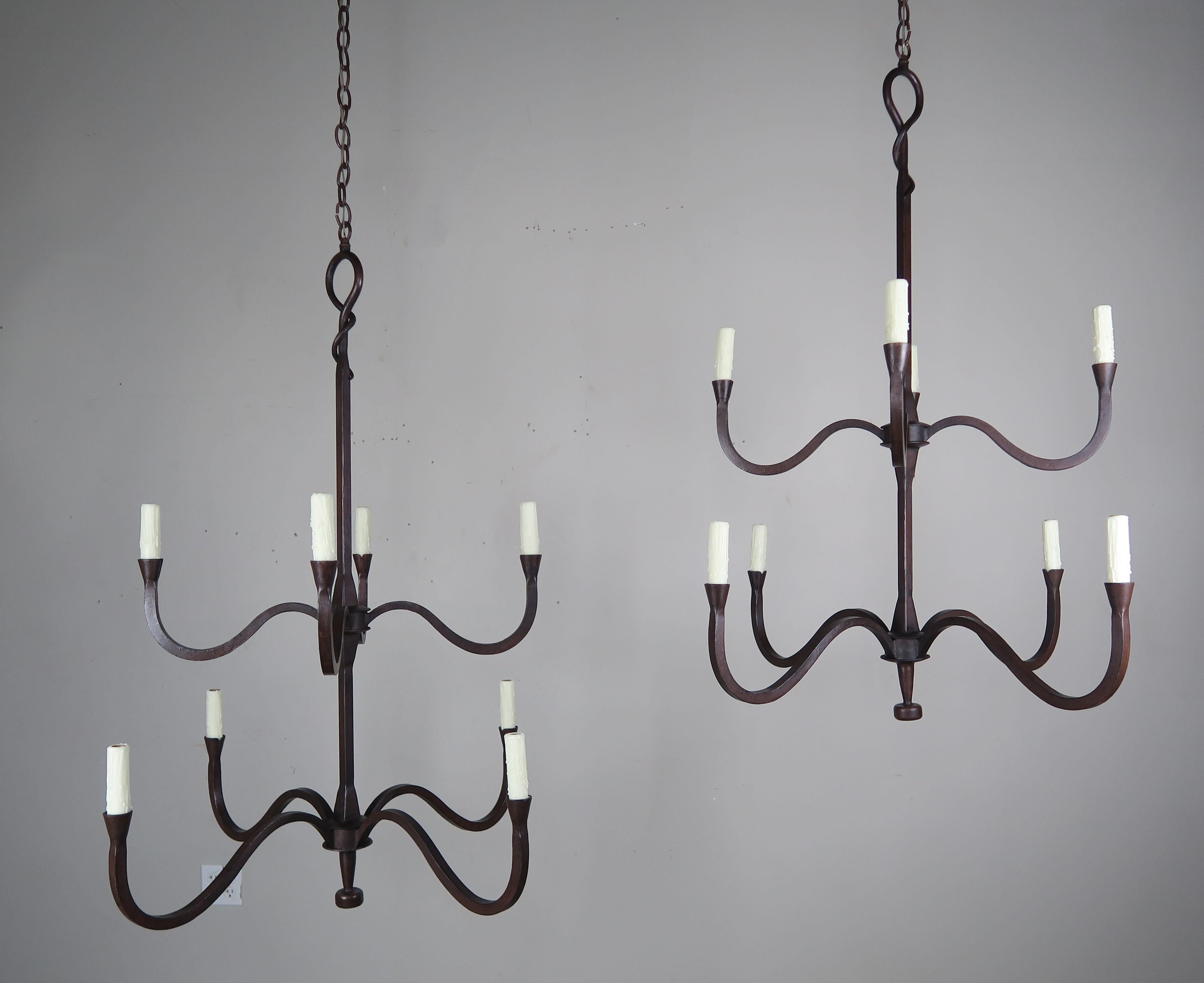 lockhart forged iron chandelier
