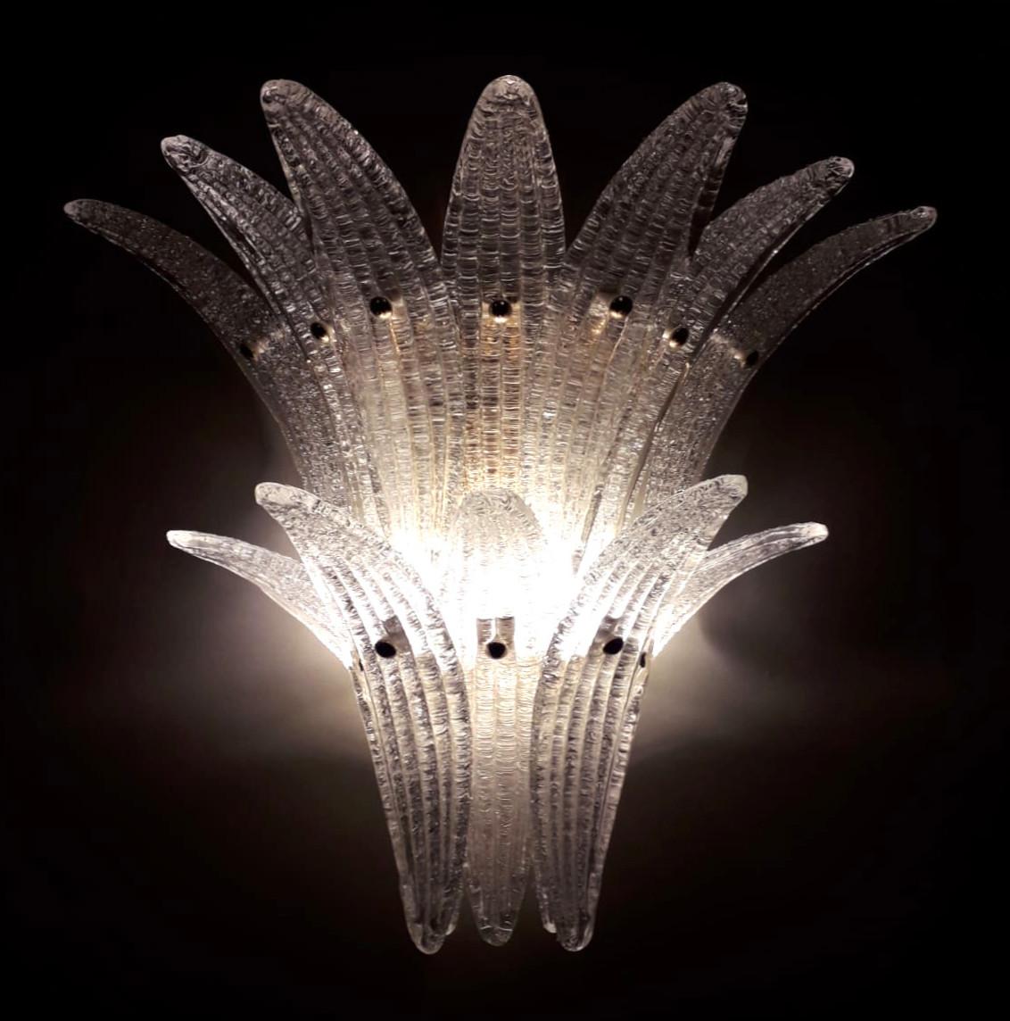 Modern Two Tier Graniglia Palmette Sconce For Sale
