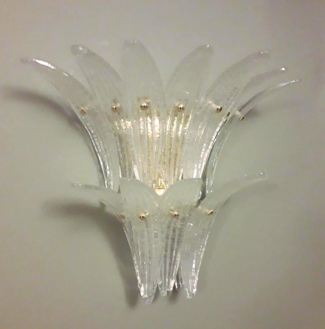 Italian Two Tier Graniglia Palmette Sconce For Sale