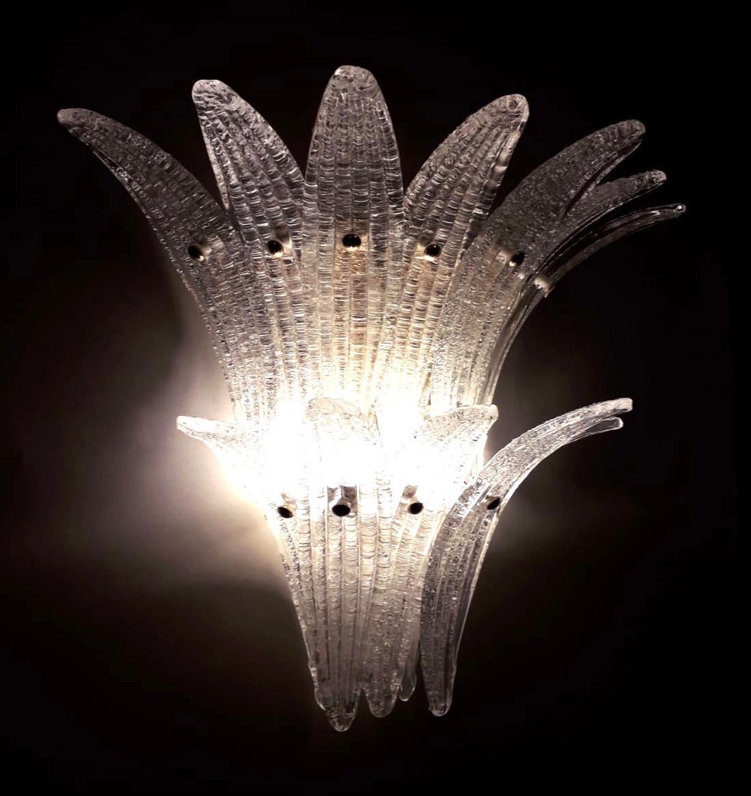 Two Tier Graniglia Palmette Sconce In Good Condition For Sale In Los Angeles, CA