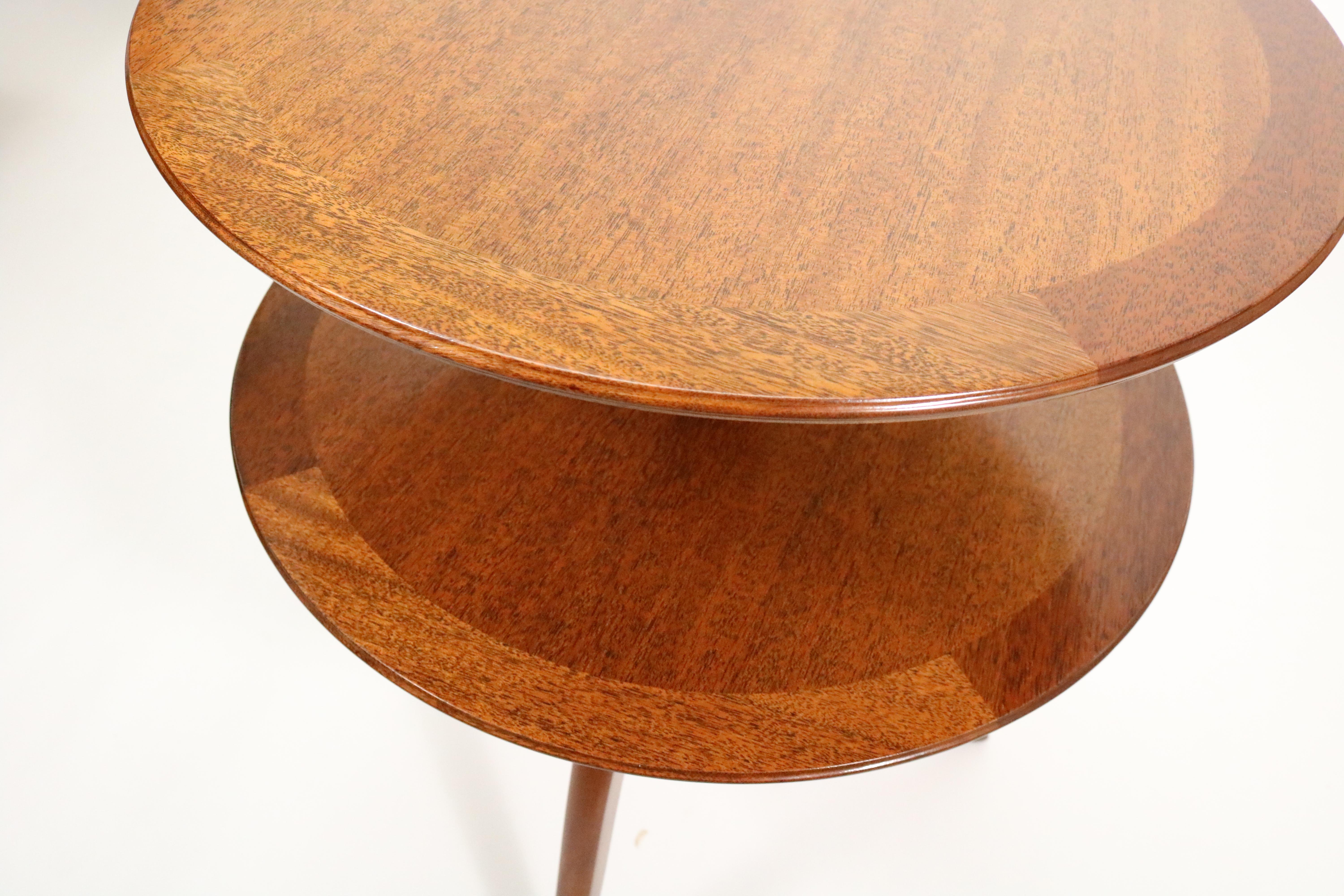 Two-Tier Mahogany Side Table by Edward Wormley for Dunbar 2