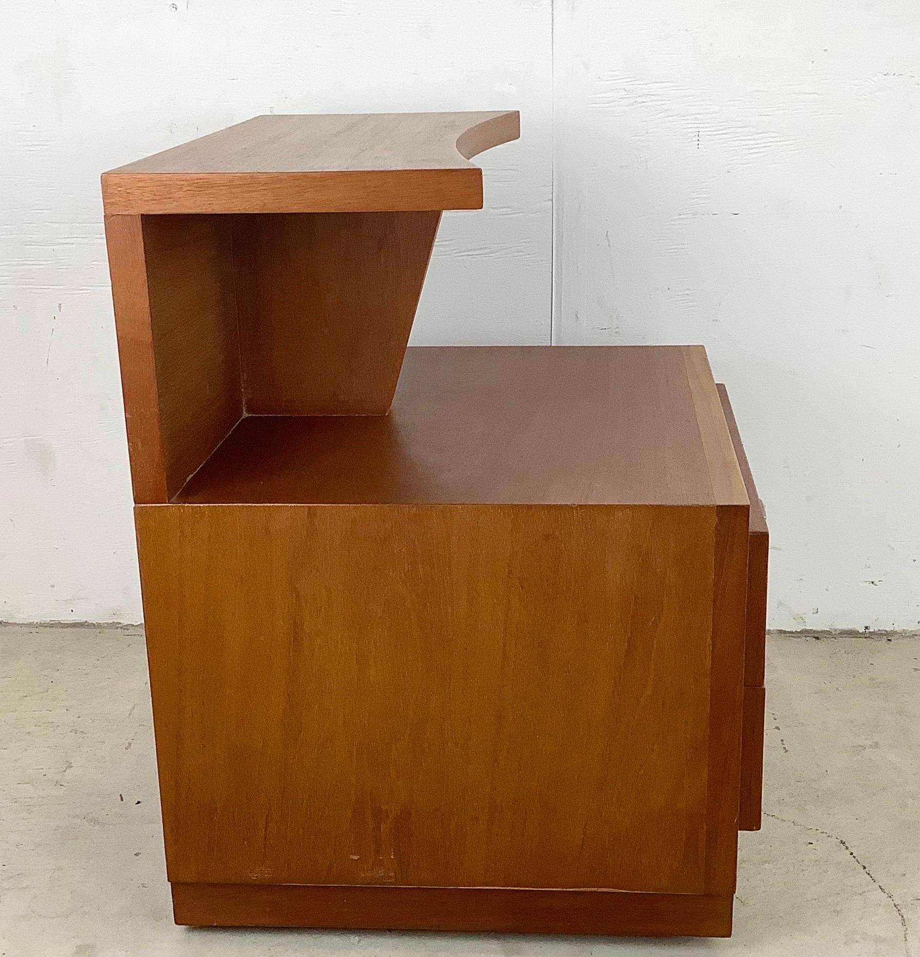 Two-Tier Midcentury Nightstand or End Table 3