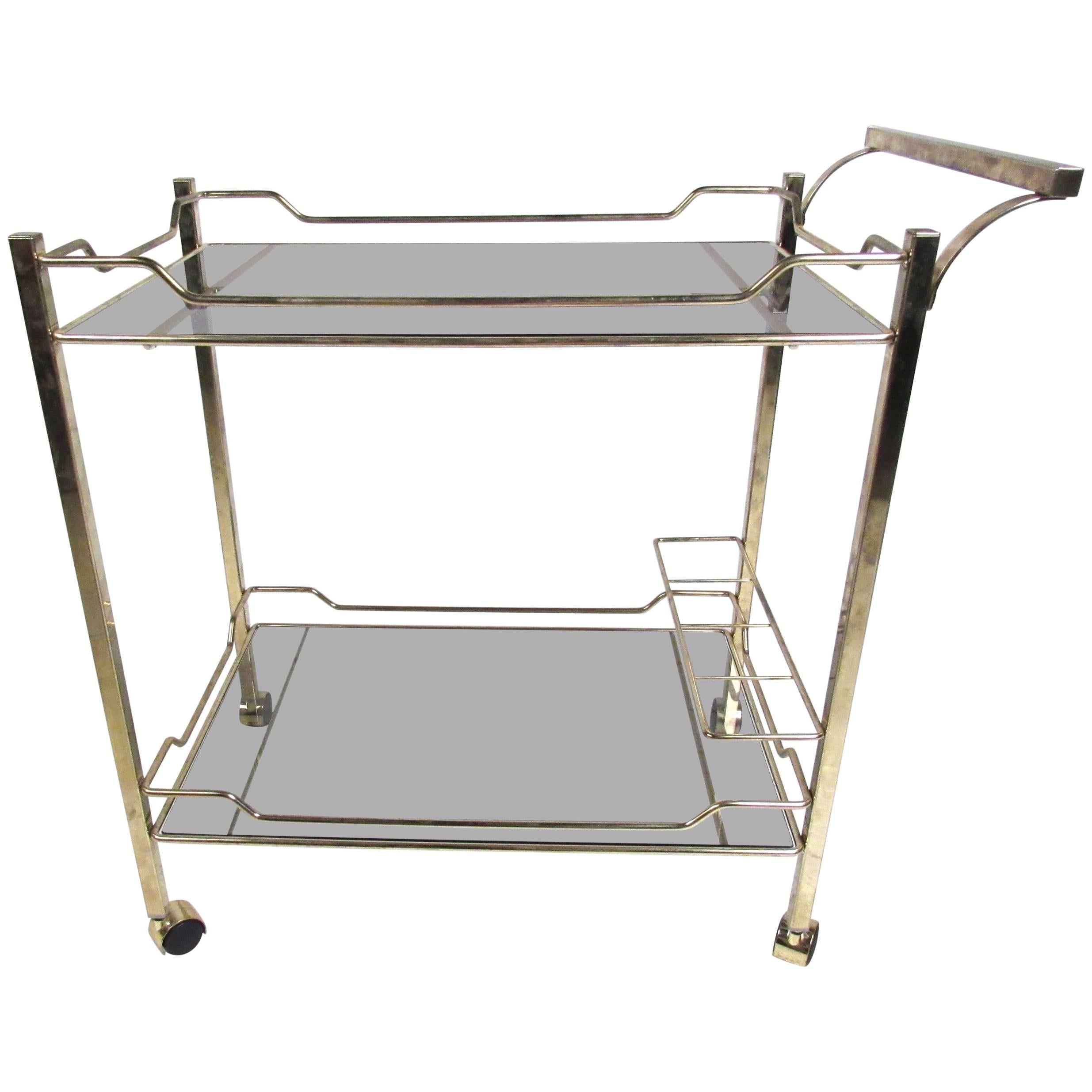 Two-Tier Midcentury Style Serving Cart