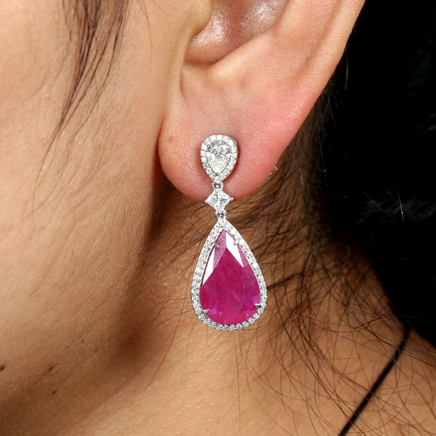 18KT:6,786g,D:1,61ct, Rubí:11,74ct,