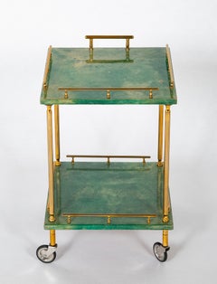 Two Tier Rolling Cart by Aldo Tura