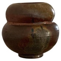 Two-Tier Rounded Ceramic Vessel