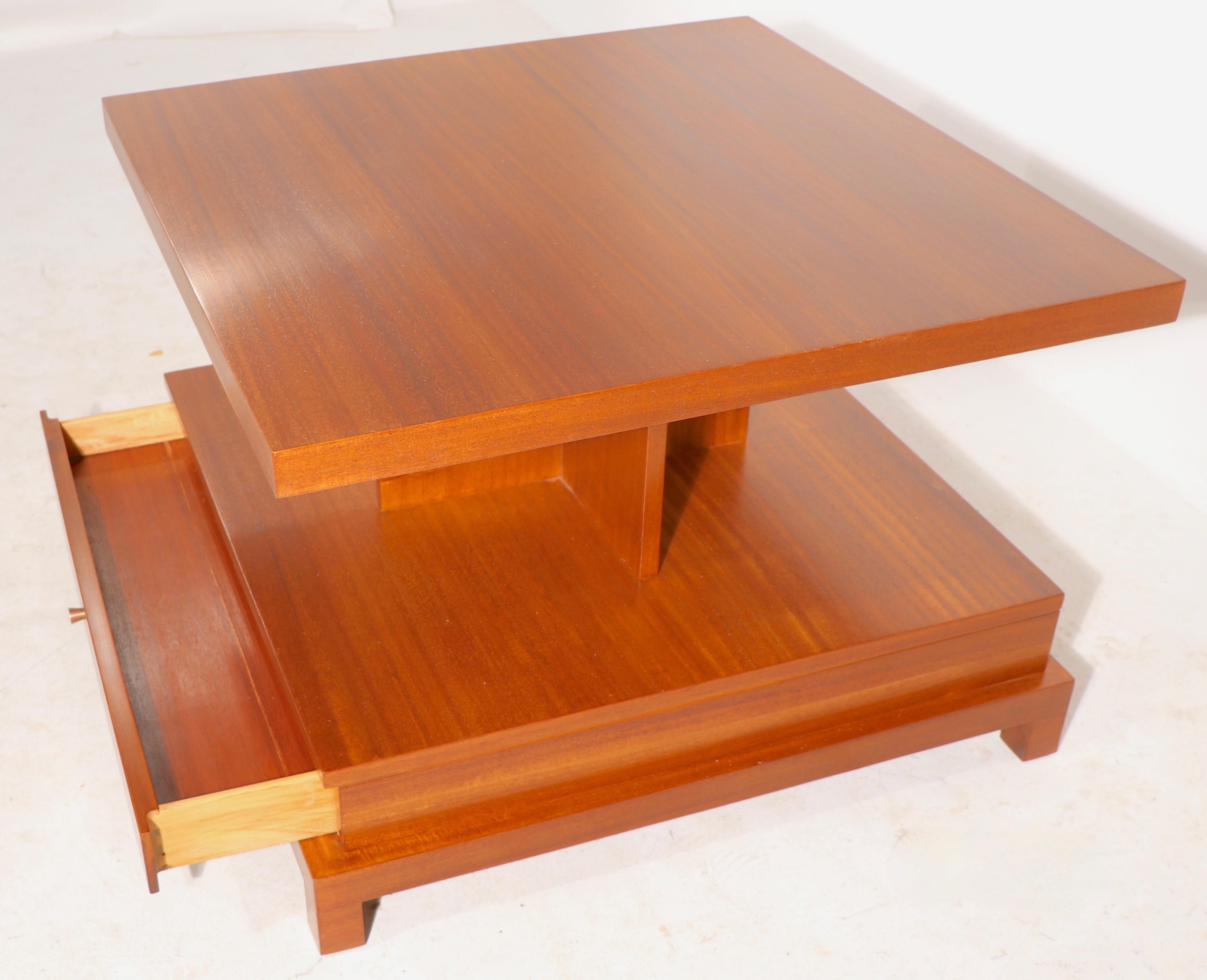 Two Tier Side, or End Table by Robsjohn Gibbings for Widdicomb 5