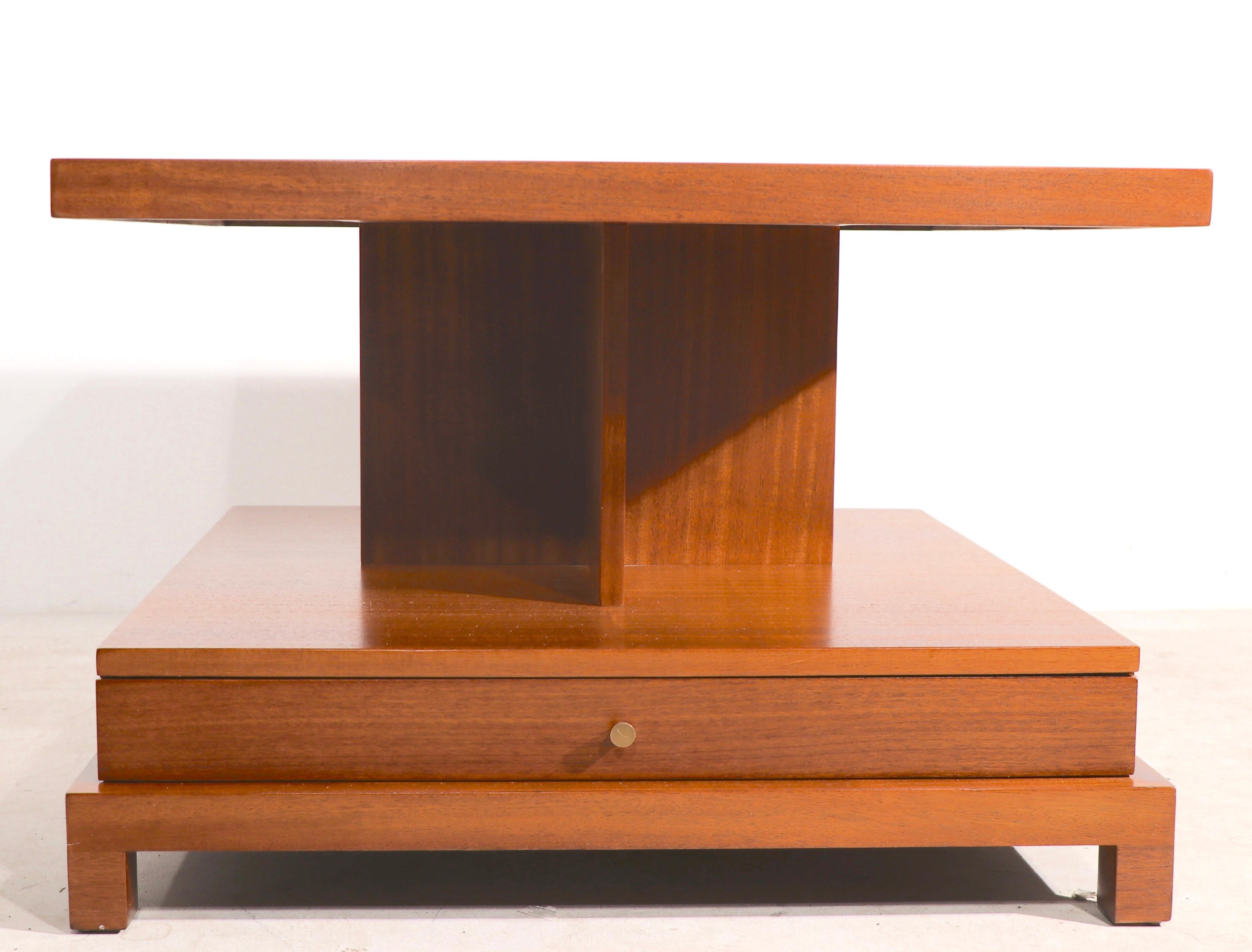 Mid-Century Modern Two Tier Side, or End Table by Robsjohn Gibbings for Widdicomb