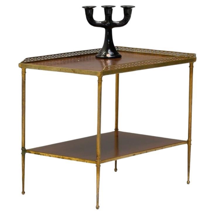 Table d'appoint à deux niveaux