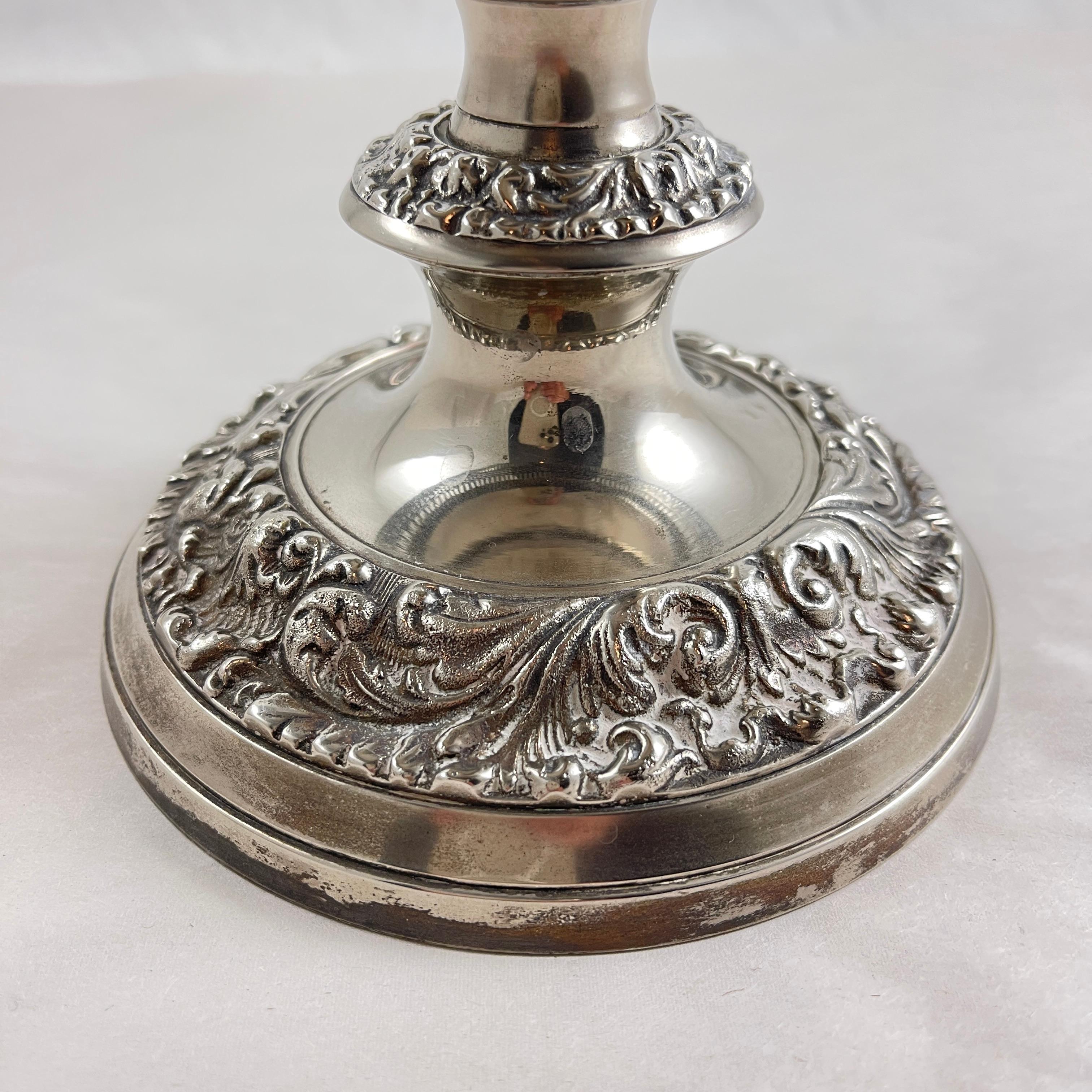 Two-Tier Silver Plated Pedestal Table Epergne For Sale 3