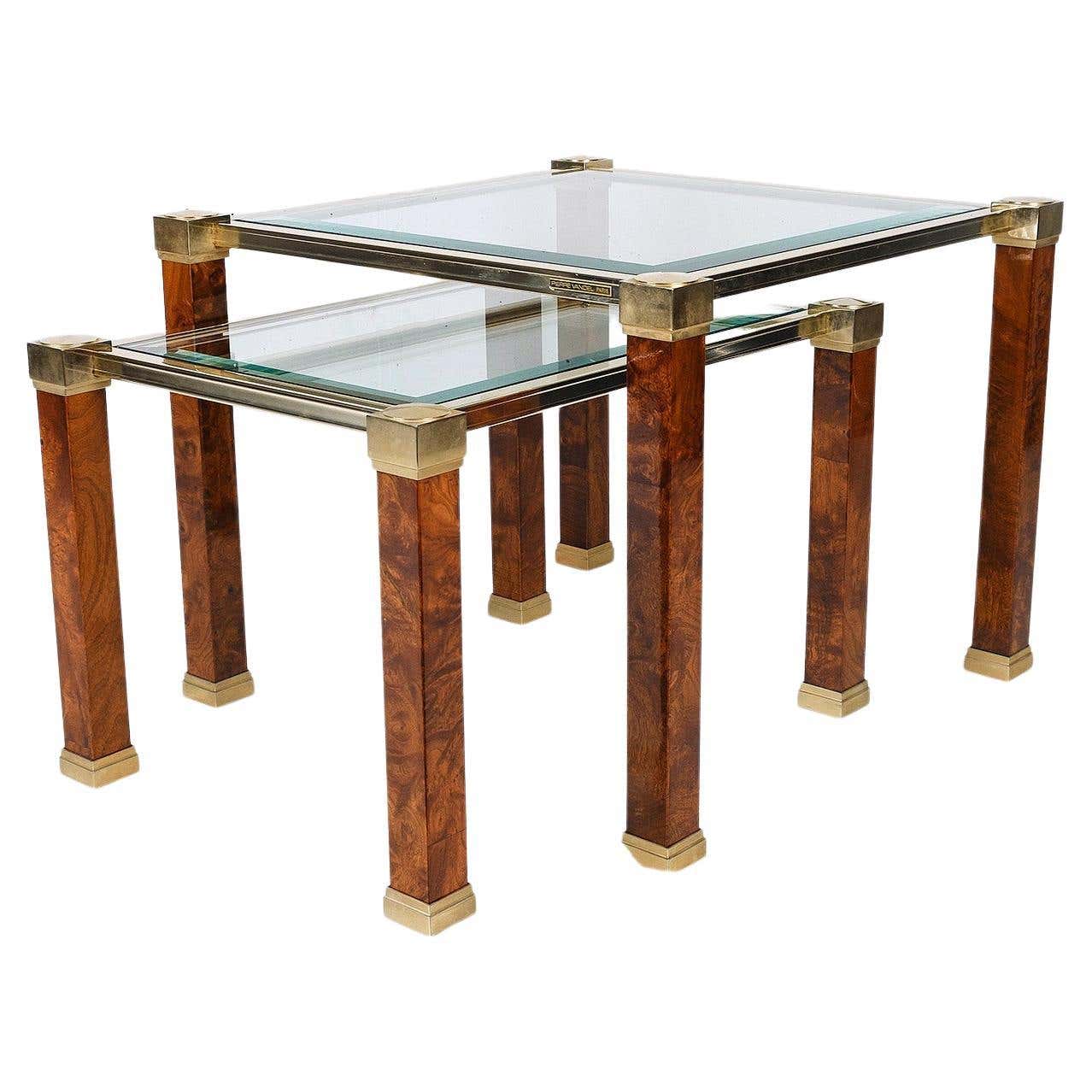 Two-Tier Tables by Pierre Vandel, Paris, 1970's For Sale at 1stDibs