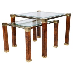 Tables à deux niveaux de Pierre Vandel, Paris, années 1970